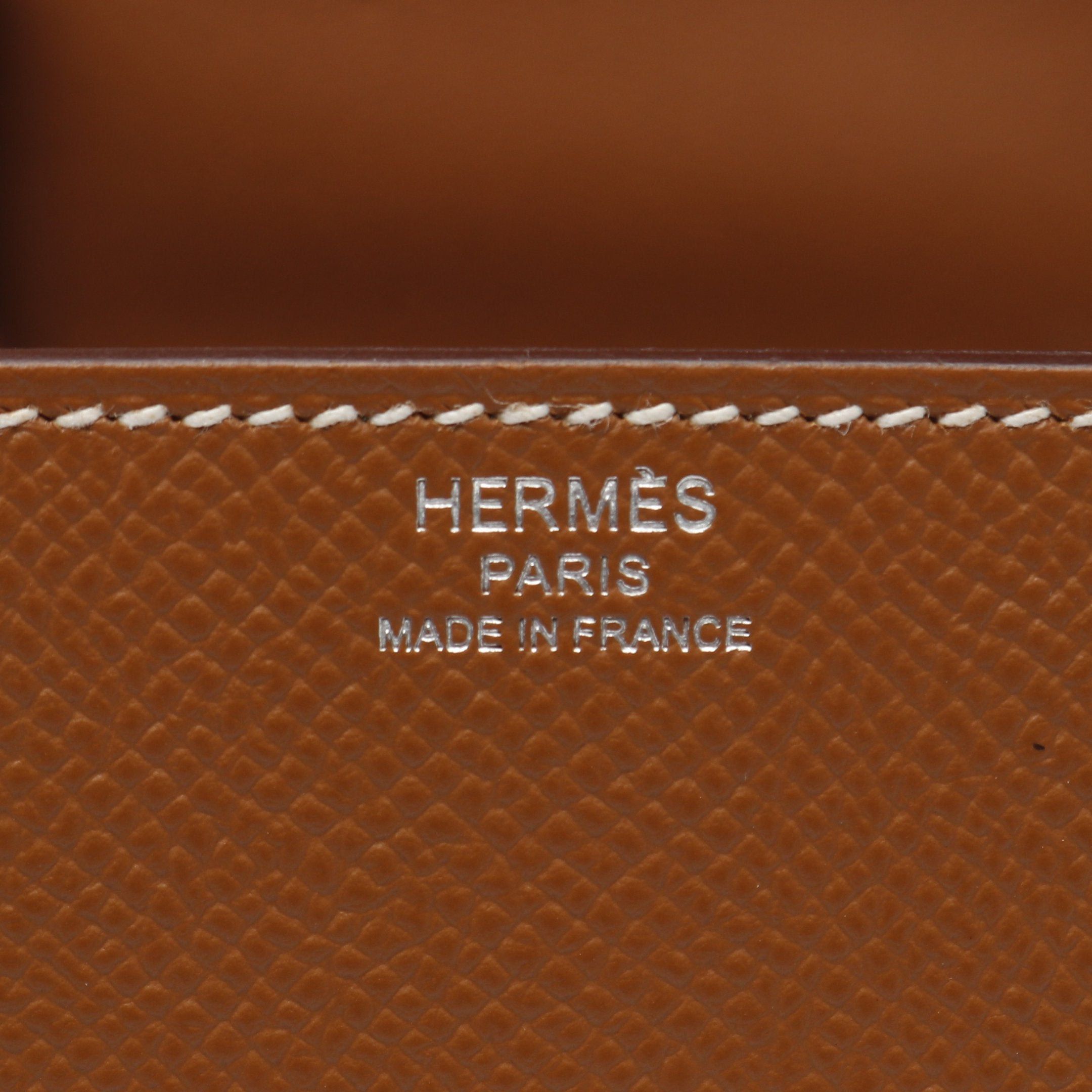Hermes Hermes Della Cavalleria Mini Gold Shoulder Bag Veau Epsom Light Brown Silver Hardware Z Stamp Size ONE SIZE - 4 Thumbnail