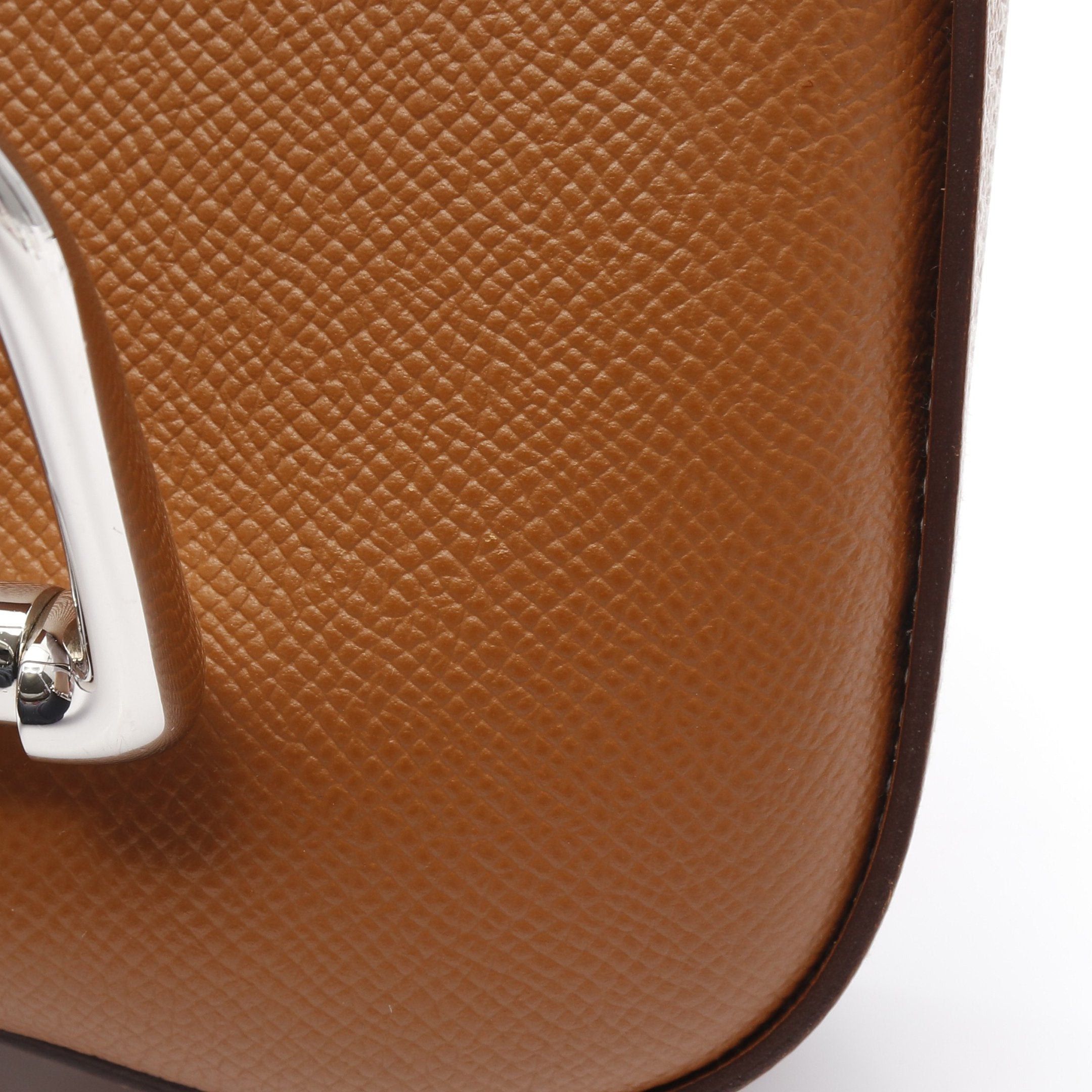 Hermes Hermes Della Cavalleria Mini Gold Shoulder Bag Veau Epsom Light Brown Silver Hardware Z Stamp Size ONE SIZE - 10 Thumbnail