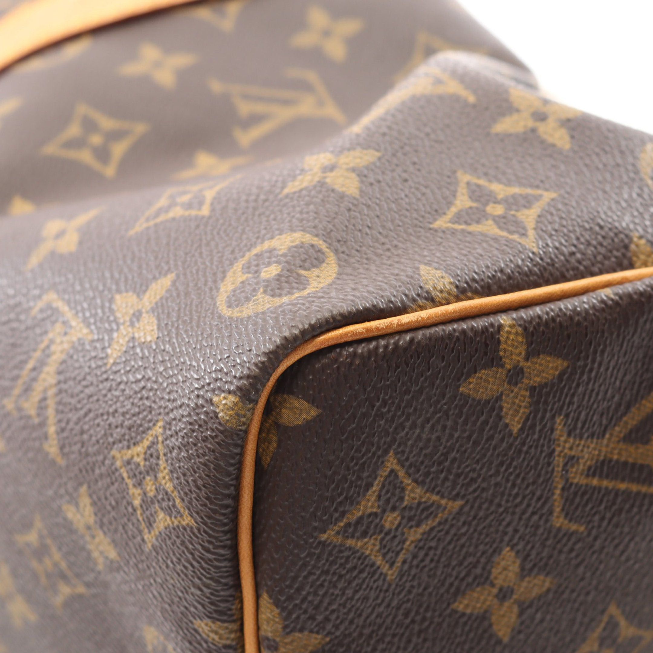 Louis Vuitton Louis Vuitton Keepall 50 Monogram Boston Bag Leather Brown Size ONE SIZE - 7 Thumbnail
