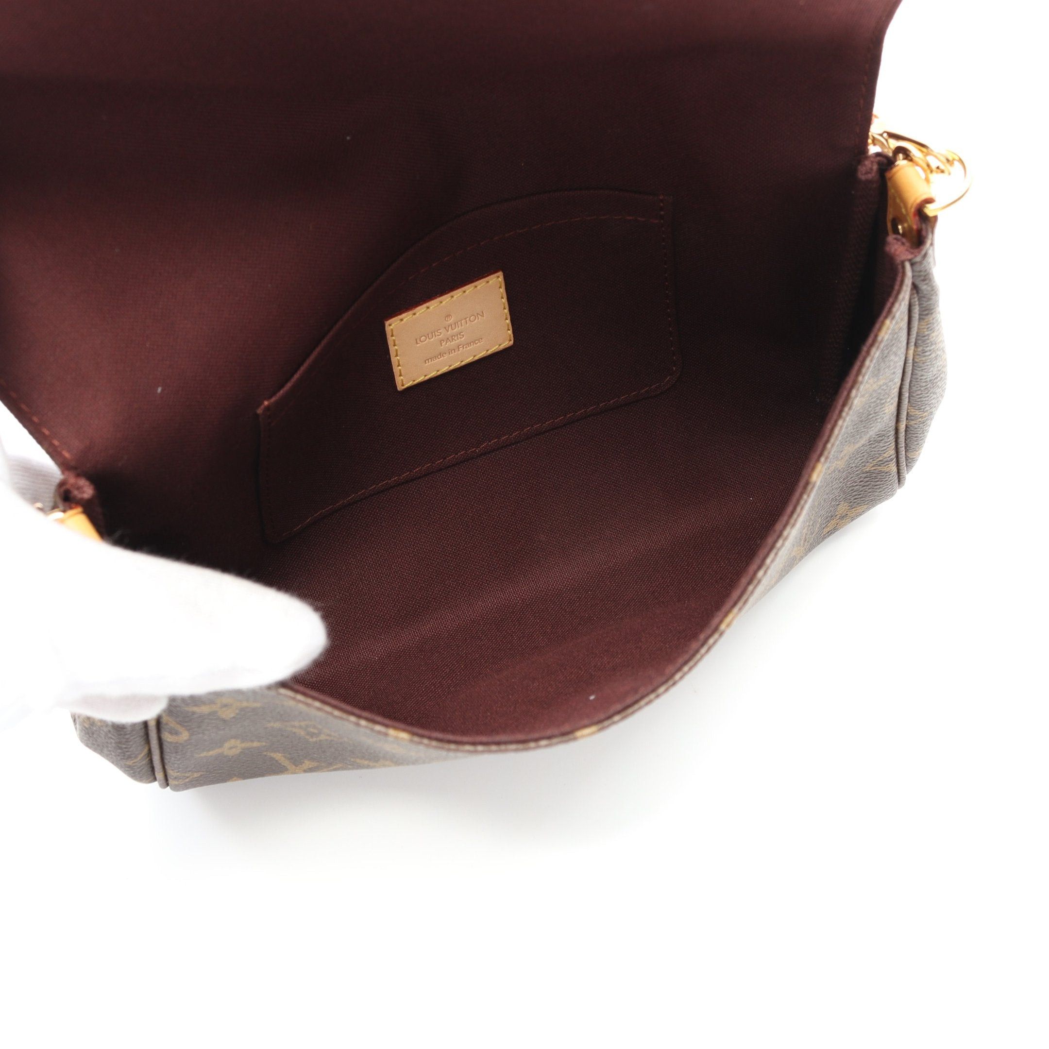Louis Vuitton Louis Vuitton Favorite Mm Monogram Chain Handbag Leather Brown Size ONE SIZE - 3 Thumbnail