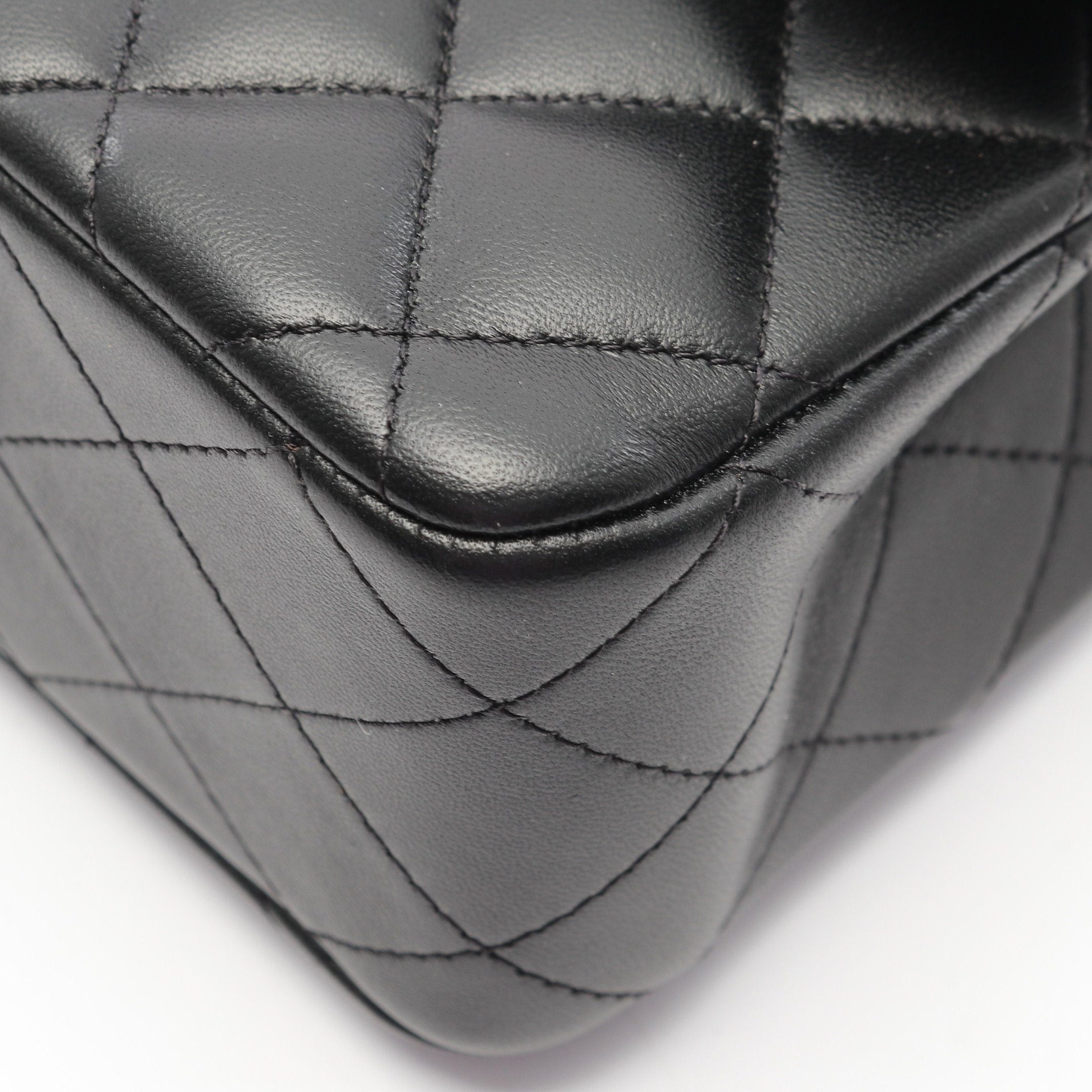 Chanel Chanel Matelasse Double Flap Chain Shoulder Bag Lambskin Black Silver Hardware Size ONE SIZE - 6 Thumbnail