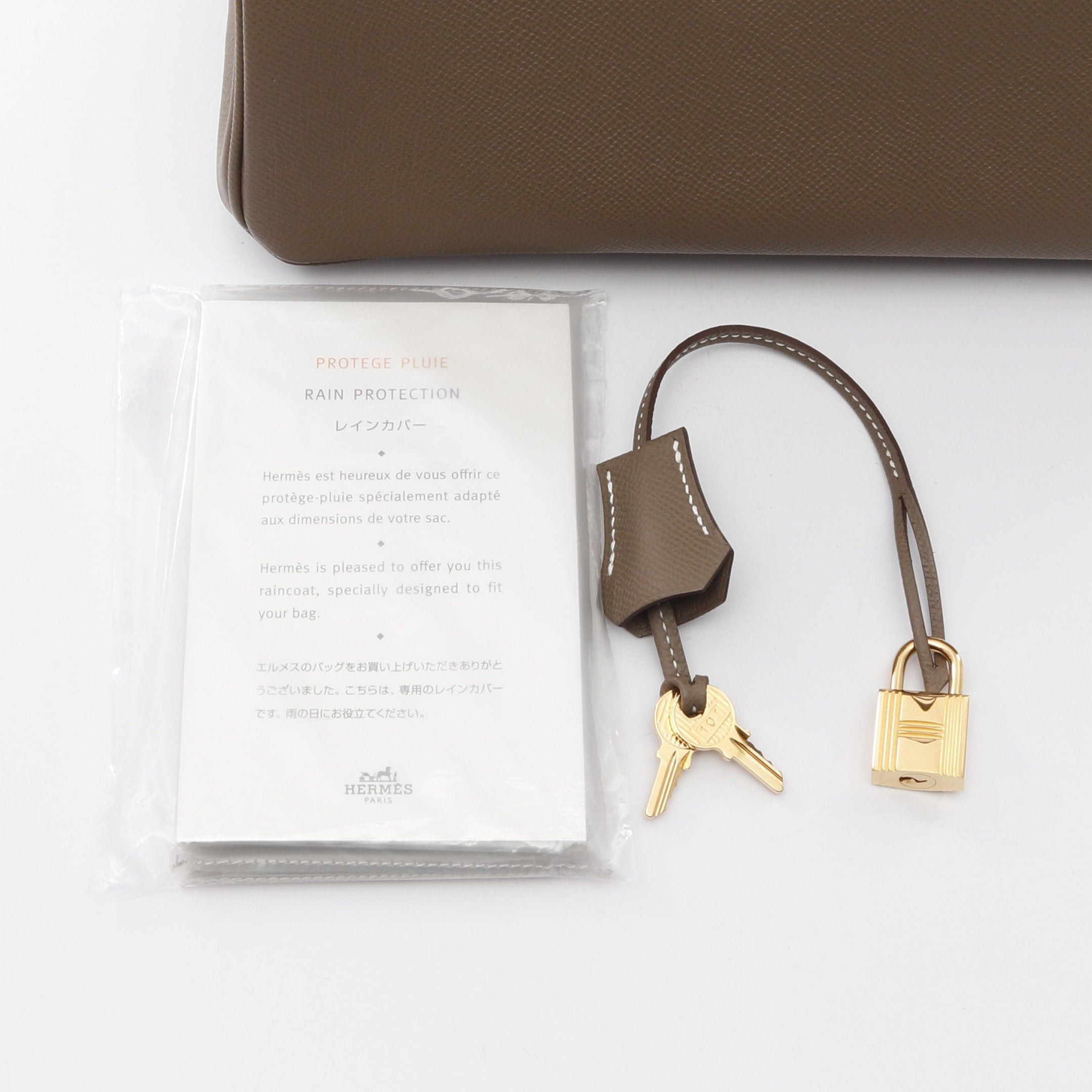 Hermes Hermes Birkin 30 Etoupe Handbag Veau Epsom Gray Brown Gold Hardware B Stamp Size ONE SIZE - 6 Thumbnail