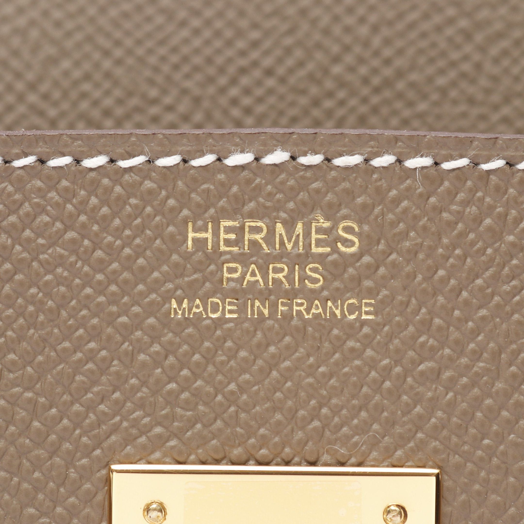 Hermes Hermes Birkin 30 Etoupe Handbag Veau Epsom Gray Brown Gold Hardware B Stamp Size ONE SIZE - 4 Thumbnail