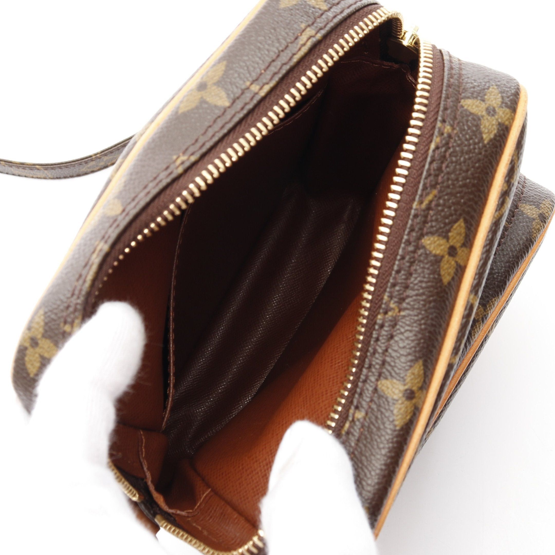 Louis Vuitton Louis Vuitton Amazon Monogram Shoulder Bag Leather Brown Size ONE SIZE - 3 Thumbnail