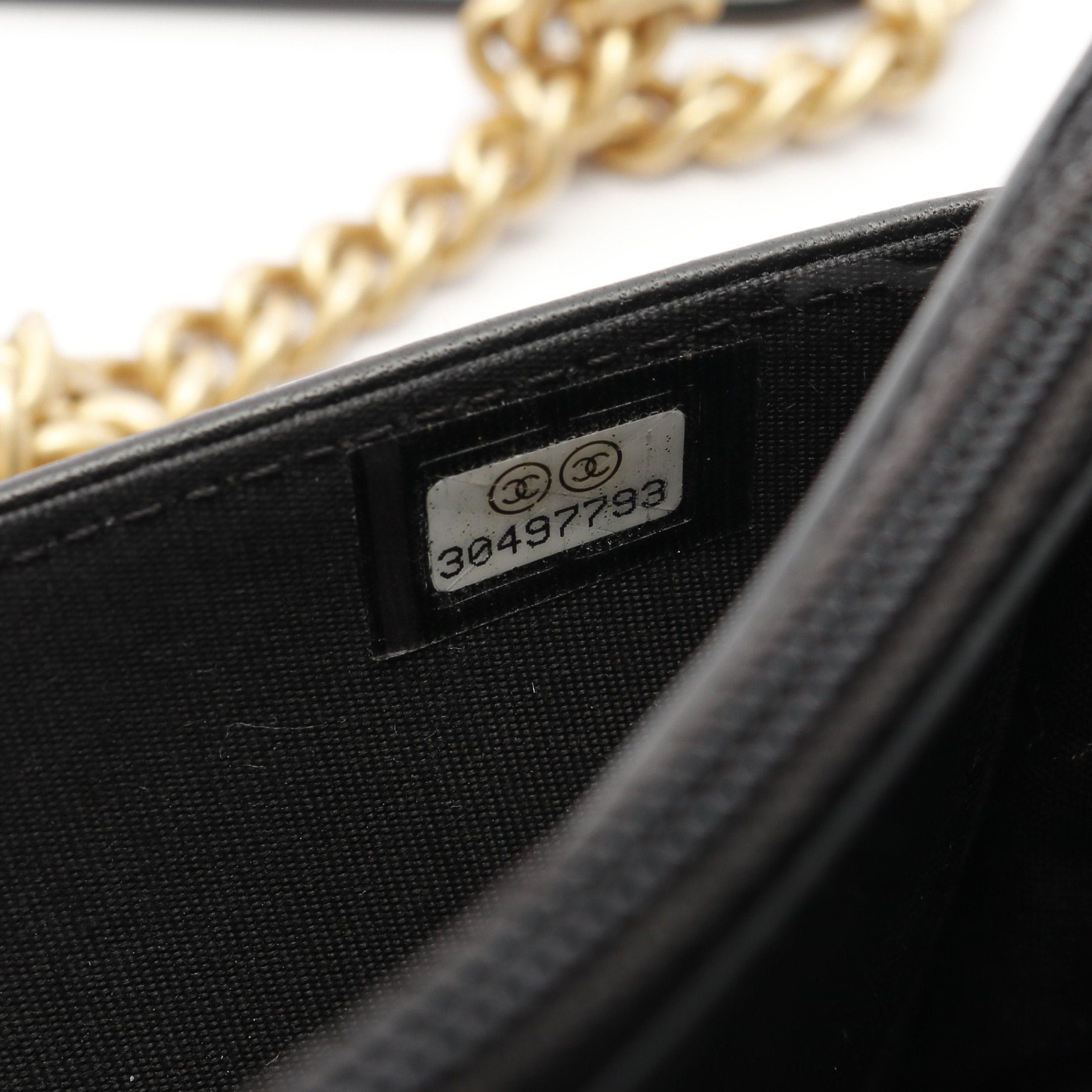 Chanel Chanel Boy Chanel Matelasse Chain Wallet Lambskin Black Gold Hardware Size ONE SIZE - 5 Thumbnail