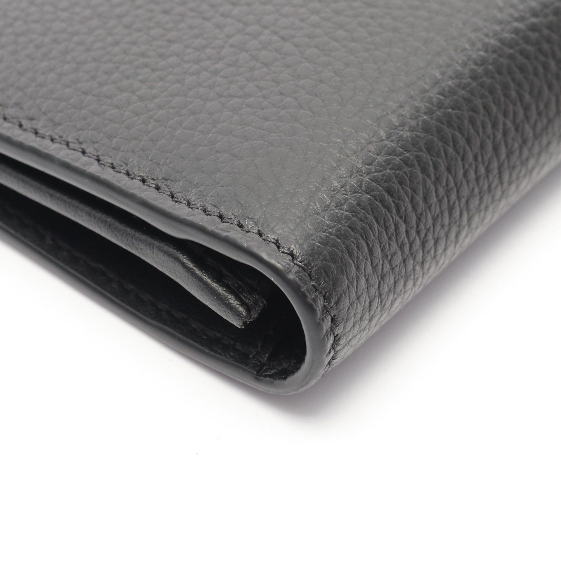 Dior Dior Cd Logo Bi-Fold Long Wallet Leather Black Size ONE SIZE - 6 Thumbnail