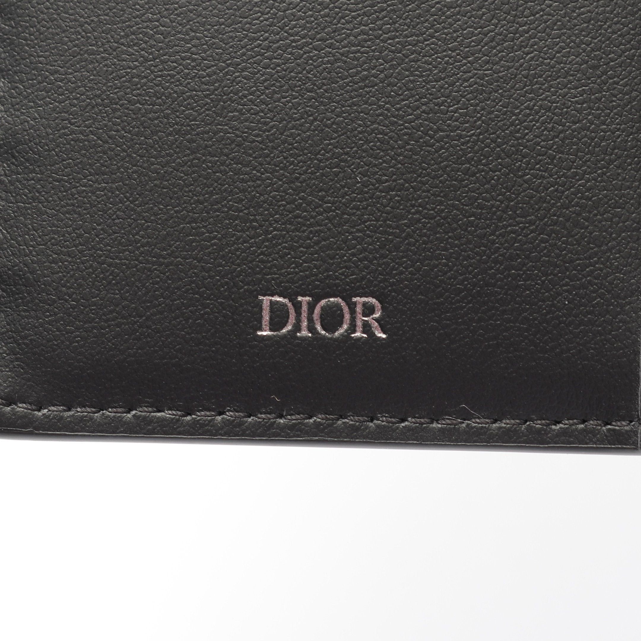 Dior Dior Cd Logo Bi-Fold Long Wallet Leather Black Size ONE SIZE - 4 Thumbnail