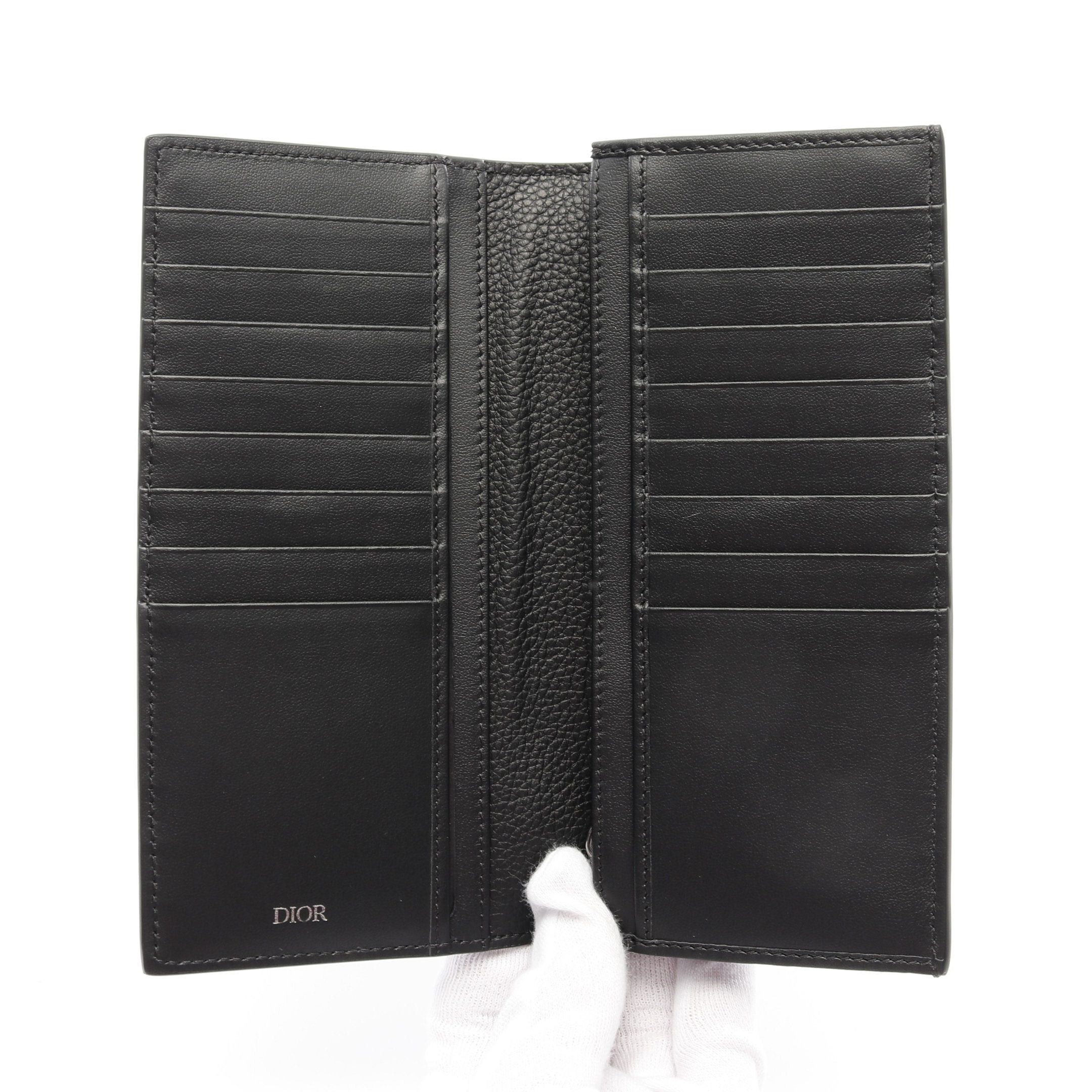 Dior Dior Cd Logo Bi-Fold Long Wallet Leather Black Size ONE SIZE - 3 Thumbnail