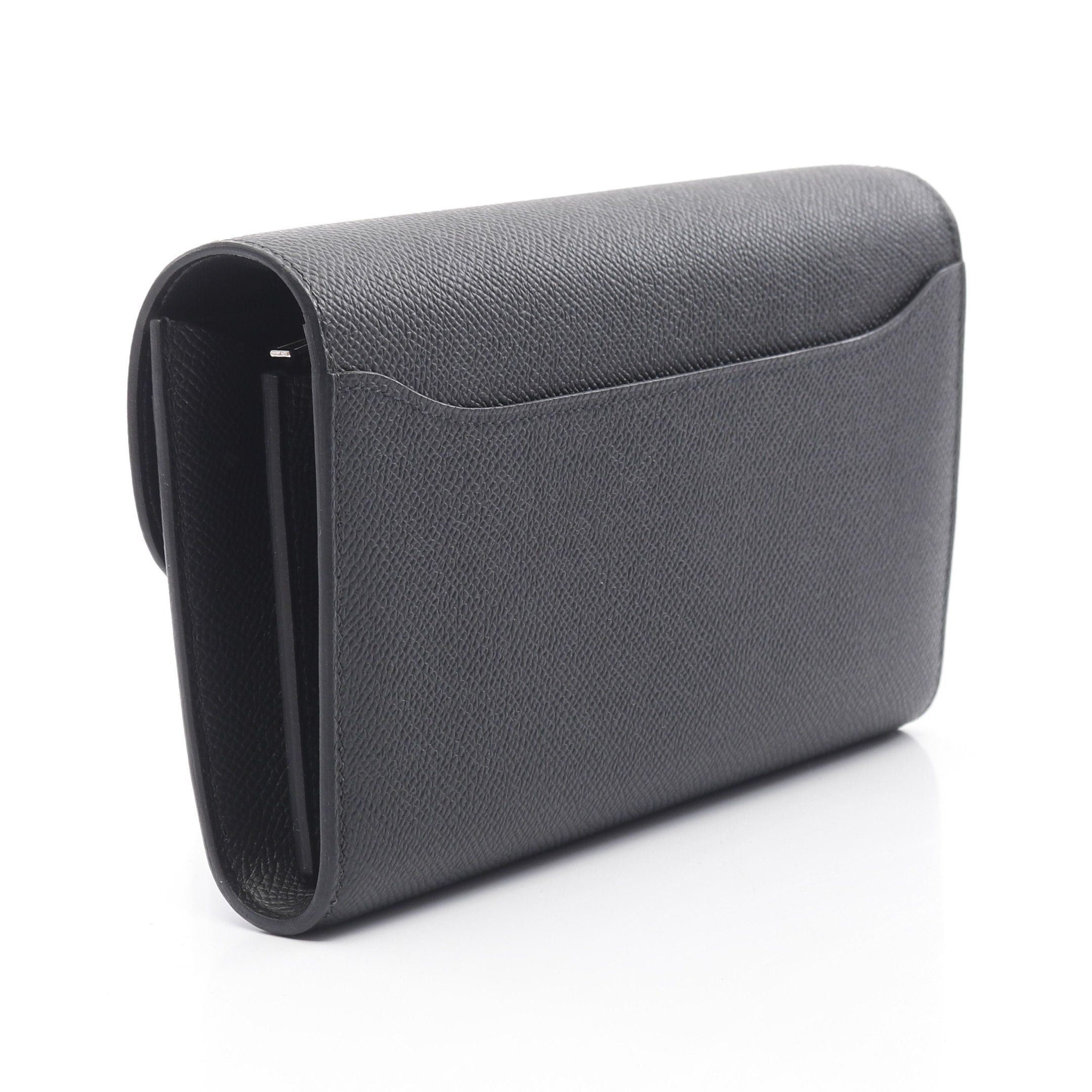 Hermes Hermes Constance Long Too Go Shoulder Wallet Veau Epsom Black Silver Hardware Double Engraved Size ONE SIZE - 2 Thumbnail