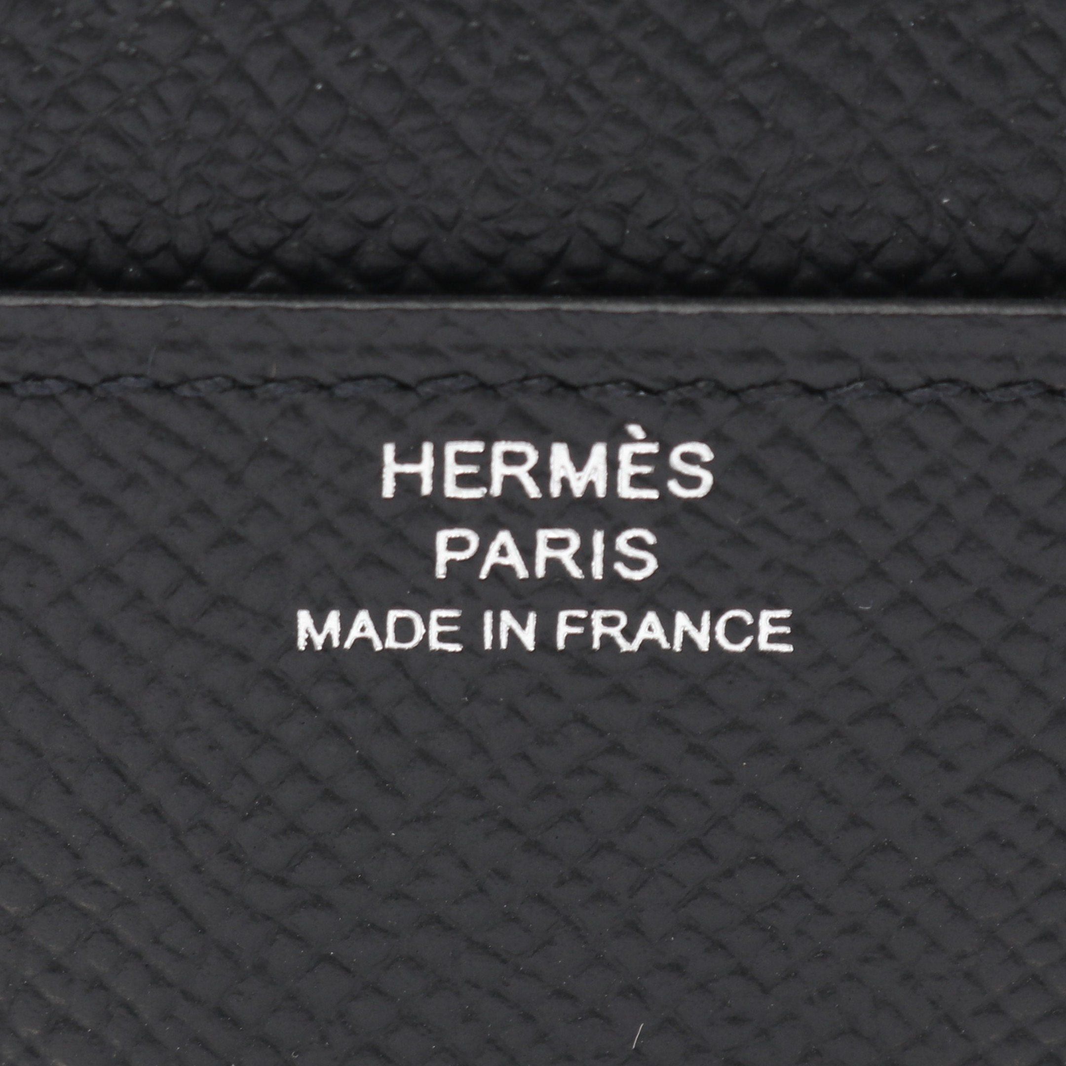 Hermes Hermes Constance Long Too Go Shoulder Wallet Veau Epsom Black Silver Hardware Double Engraved Size ONE SIZE - 4 Thumbnail