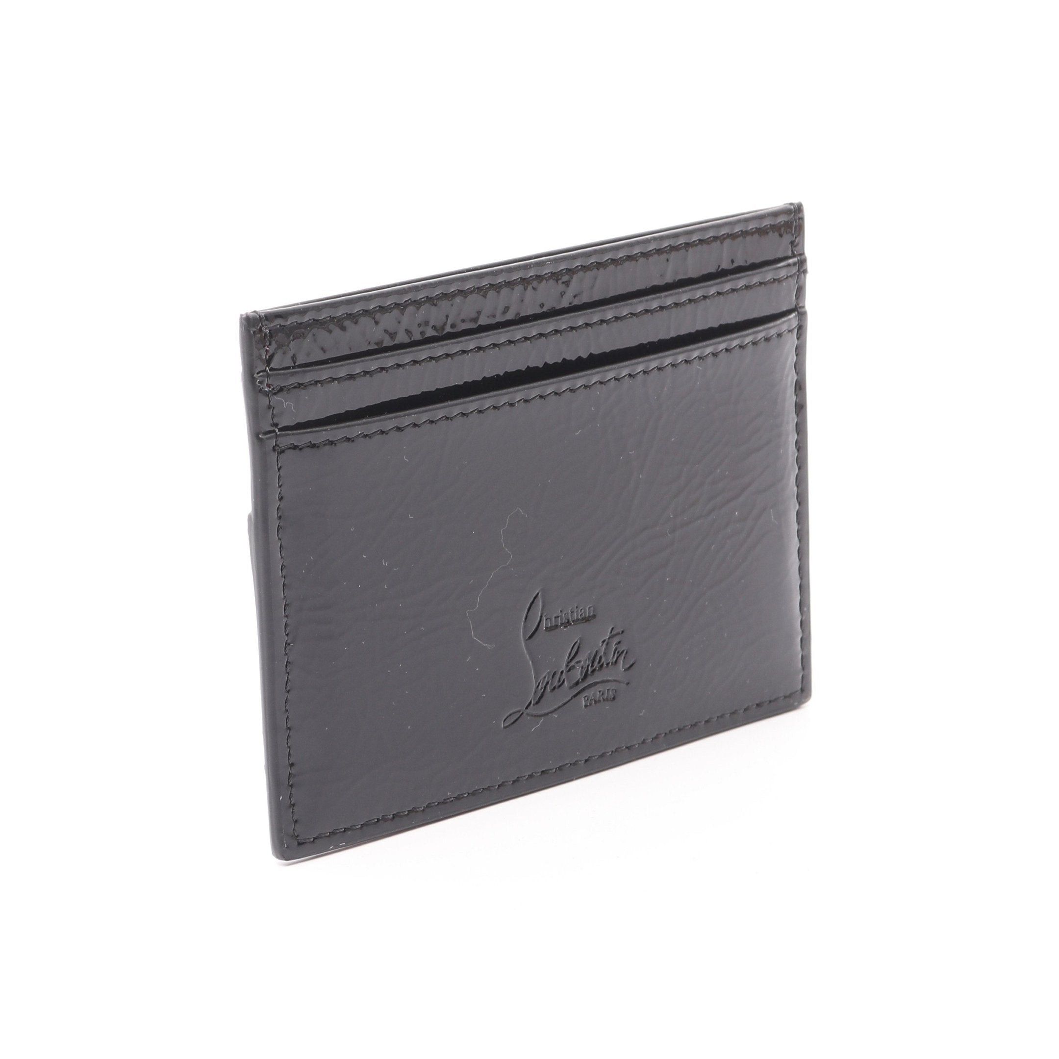 Christian Louboutin Christian Louboutin Loubi54 Ruby 54 Card Holder Case Patent Leather Black Size ONE SIZE - 2 Thumbnail
