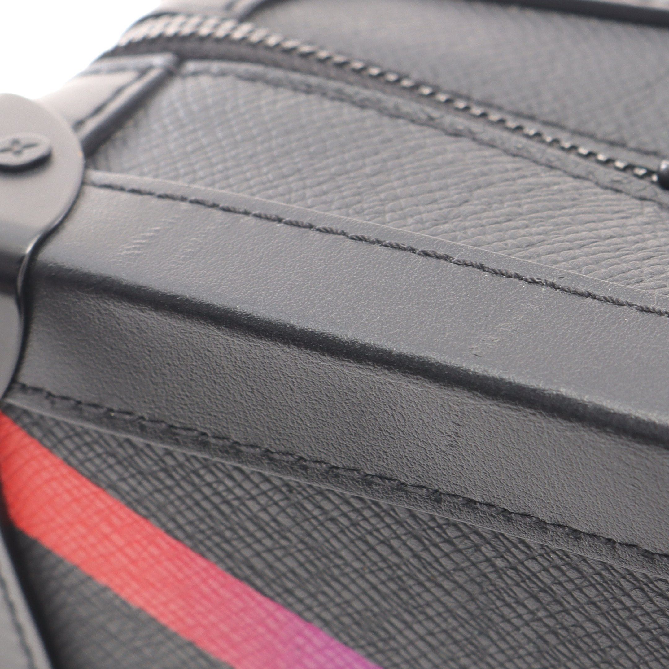 Louis Vuitton Louis Vuitton Soft Trunk Taiga Rainbow Shoulder Bag Leather Black Multicolor Size ONE SIZE - 9 Thumbnail