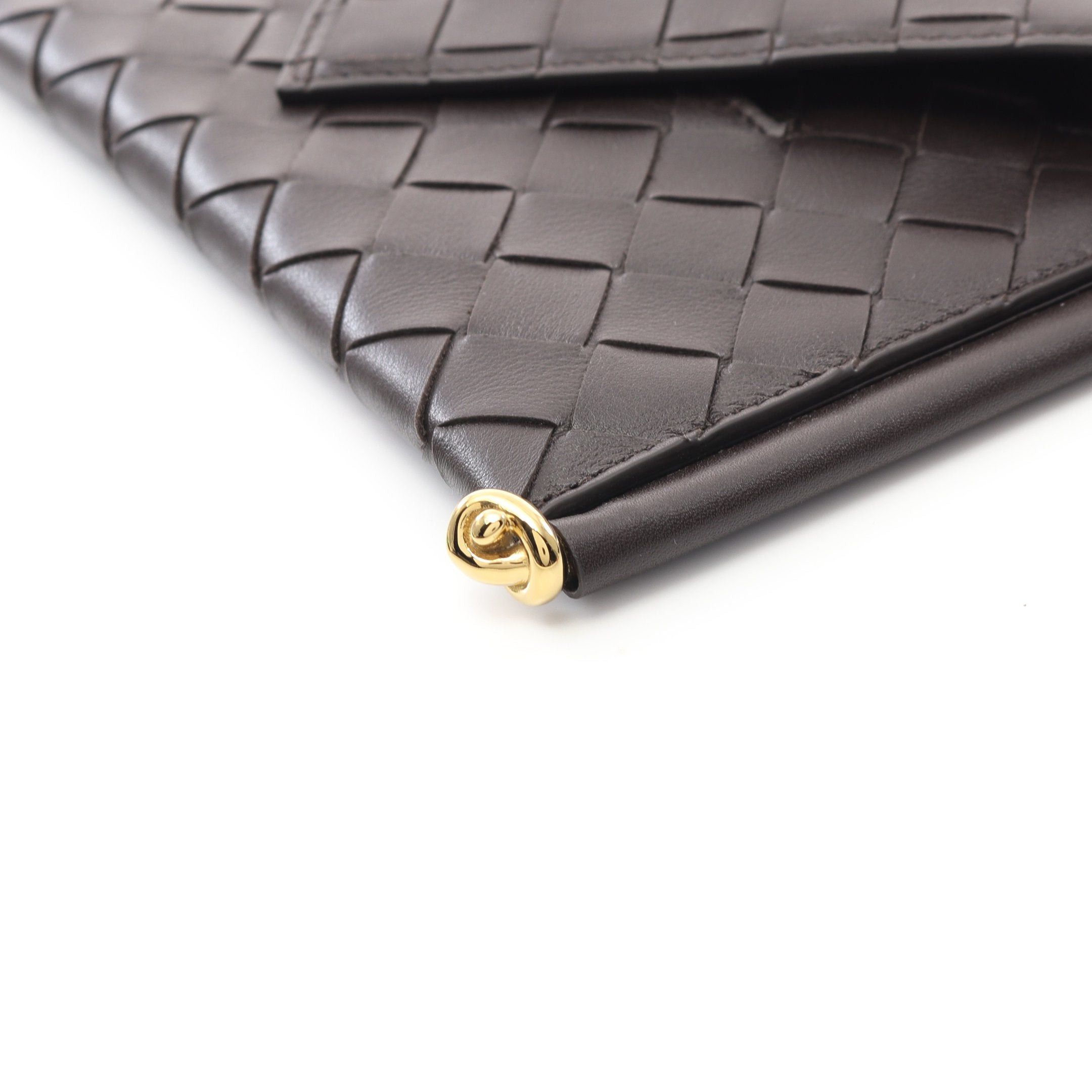 Bottega Veneta Bottega Veneta Intrecciato Phone Pouch Shoulder Bag Leather Dark Brown Size ONE SIZE - 5 Thumbnail