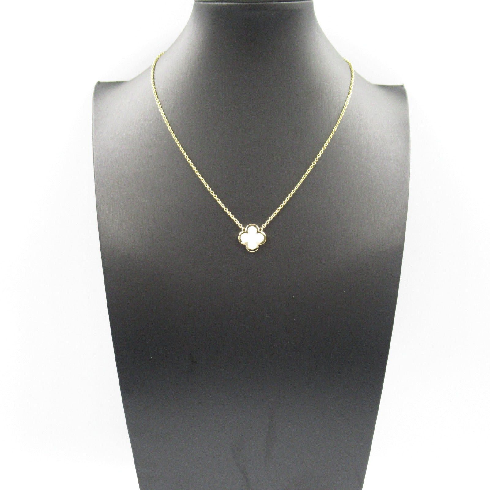 Van Cleef & Arpels Van Cleef Arpels Pure Alhambra Necklace Mother Of Pearl K18 (Yellow Gold) White Size ONE SIZE - 9 Thumbnail