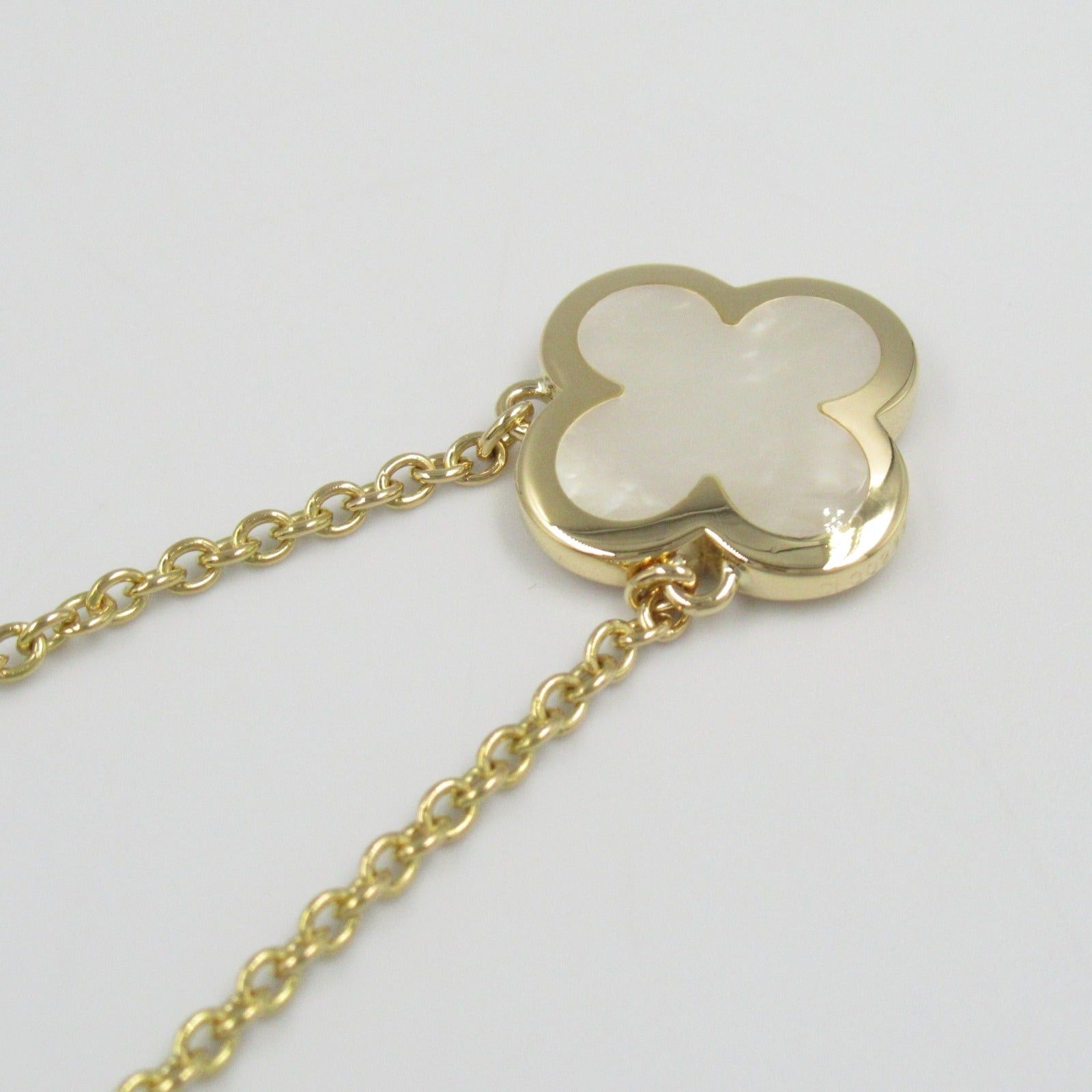 Van Cleef & Arpels Van Cleef Arpels Pure Alhambra Necklace Mother Of Pearl K18 (Yellow Gold) White Size ONE SIZE - 6 Thumbnail