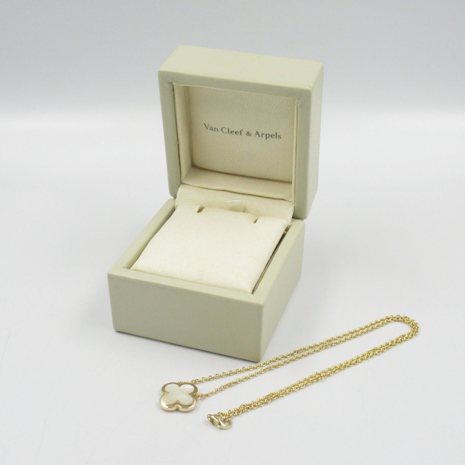 Van Cleef & Arpels Van Cleef Arpels Pure Alhambra Necklace Mother Of Pearl K18 (Yellow Gold) White Size ONE SIZE - 7 Thumbnail