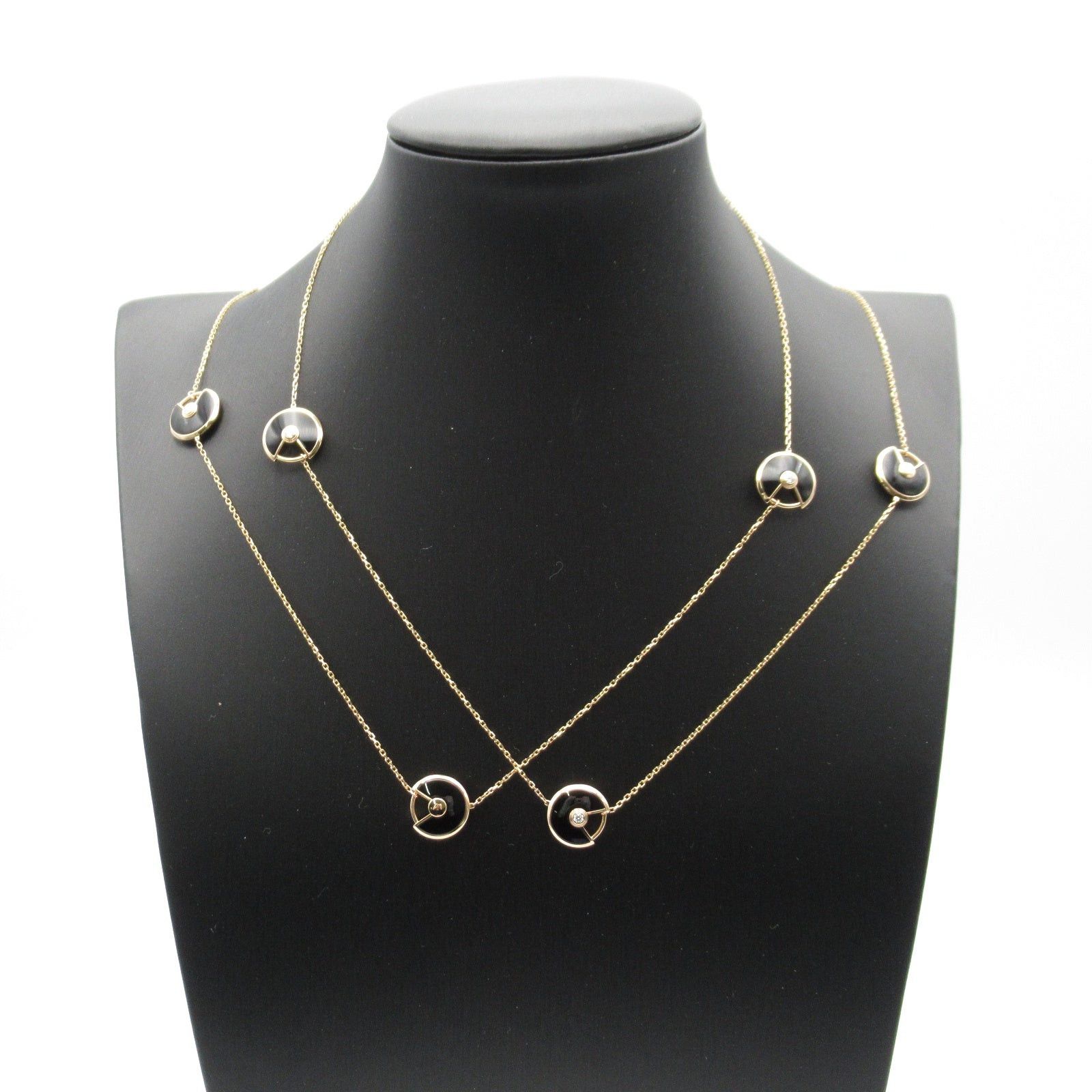 Cartier Cartier Amulet De 6 Motifs Necklace Diamond Onyx K18Pg (Pink Gold) Clear Black Size ONE SIZE - 7 Thumbnail
