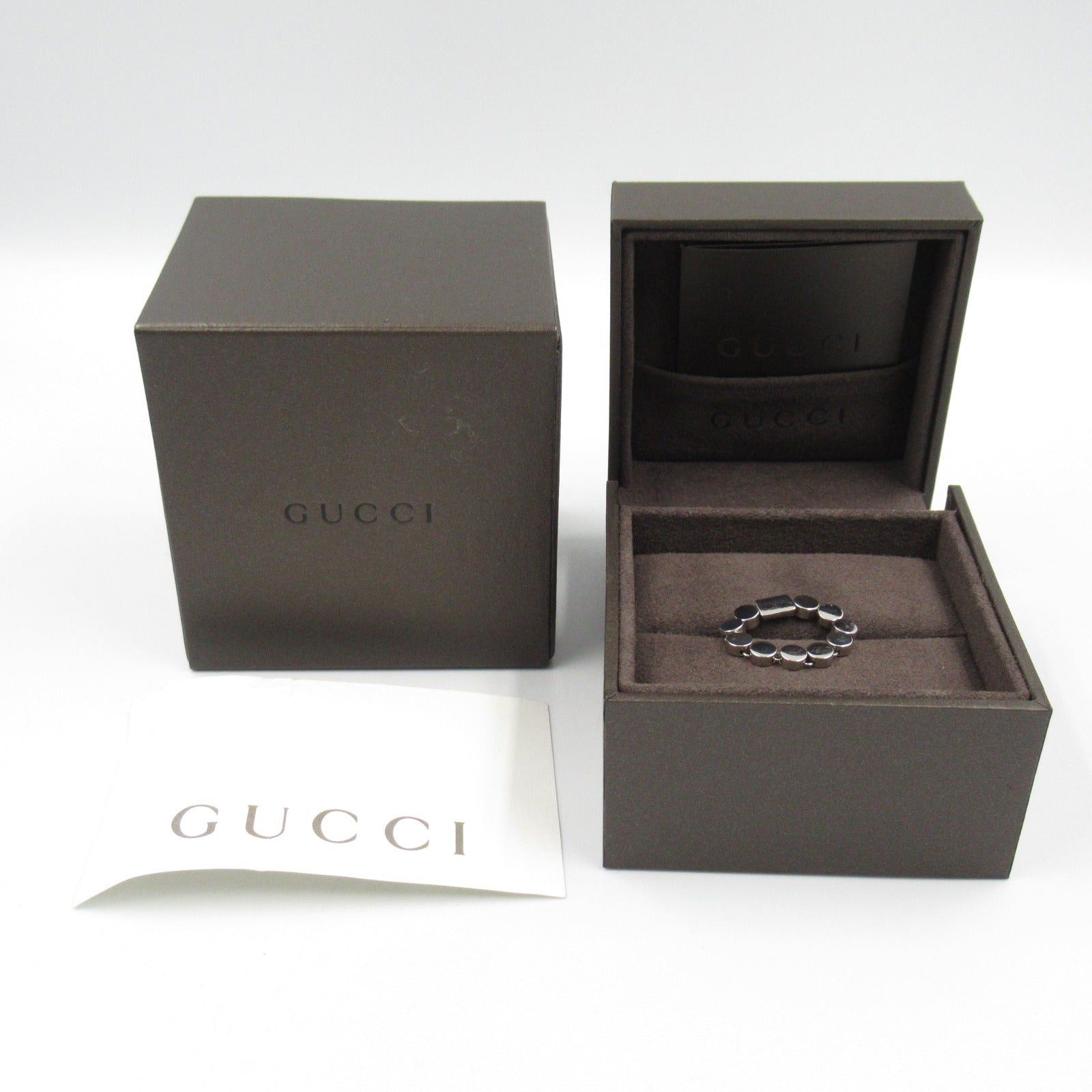 Gucci Gucci Ring K18Wg (White Gold) Silver Size ONE SIZE - 7 Thumbnail