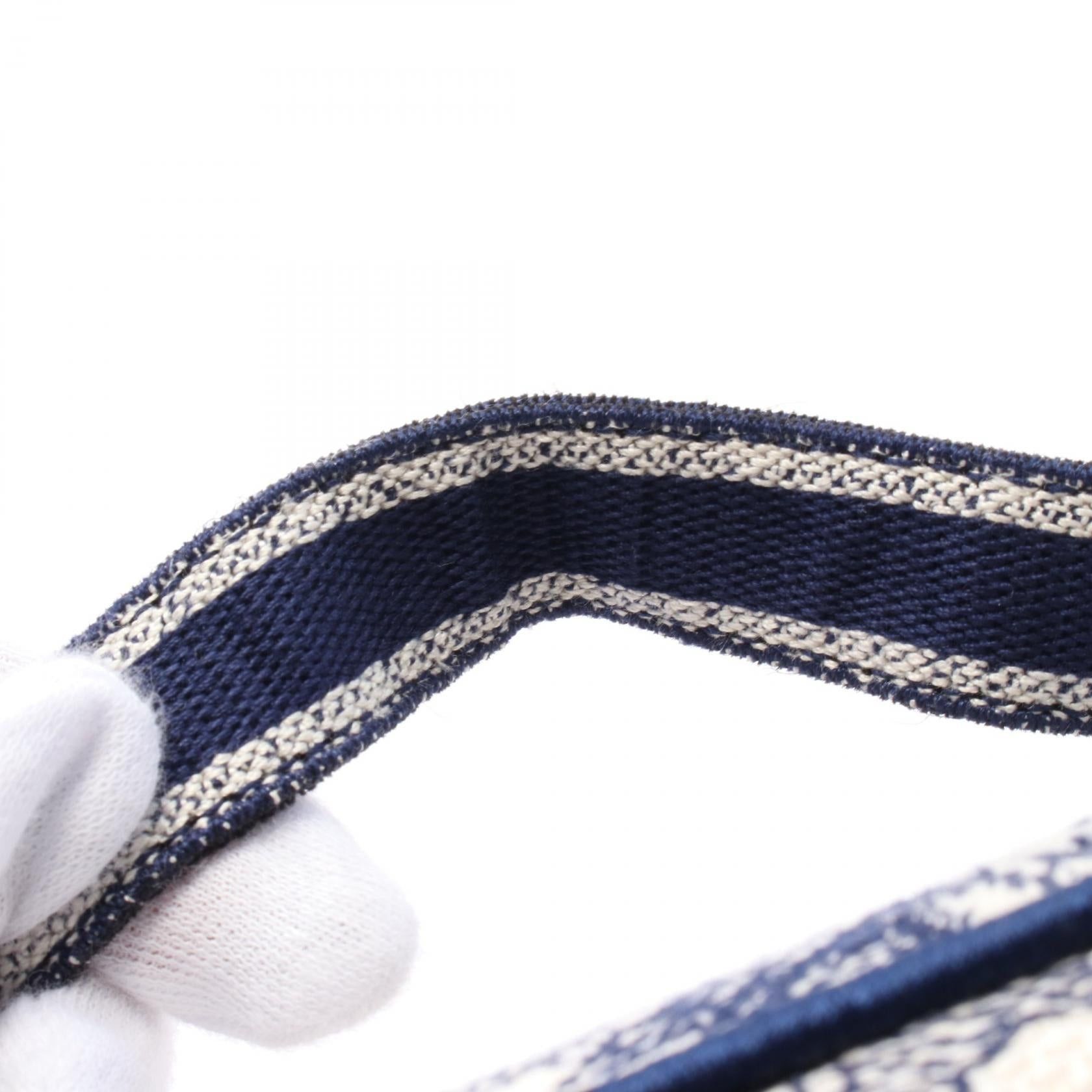 Dior Dior Travel Vanity Handbag Canvas Navy Off White Size ONE SIZE - 7 Thumbnail