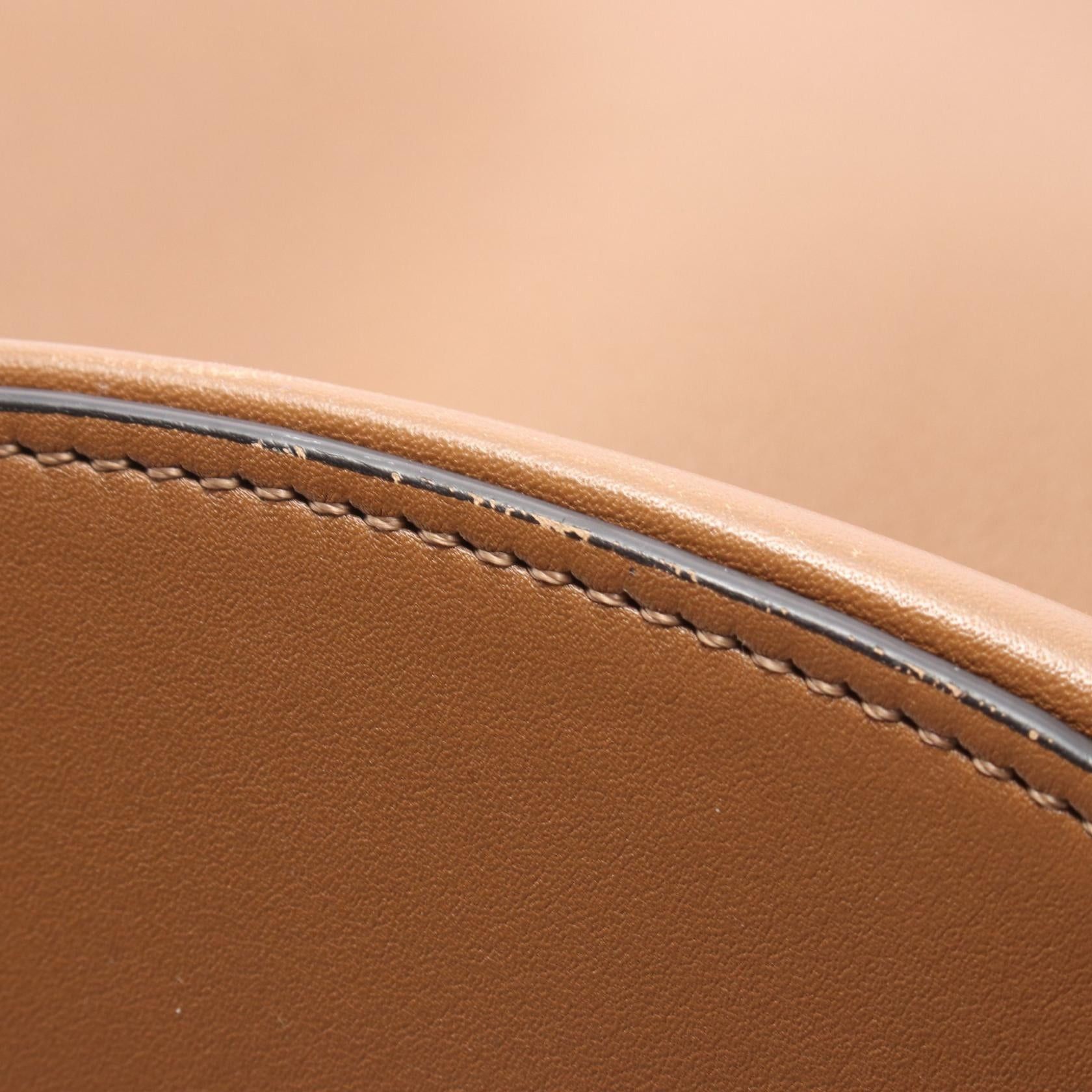 Celine Celine Clasp Bucket Shoulder Bag Leather Brown Phoebe Period Size ONE SIZE - 10 Thumbnail