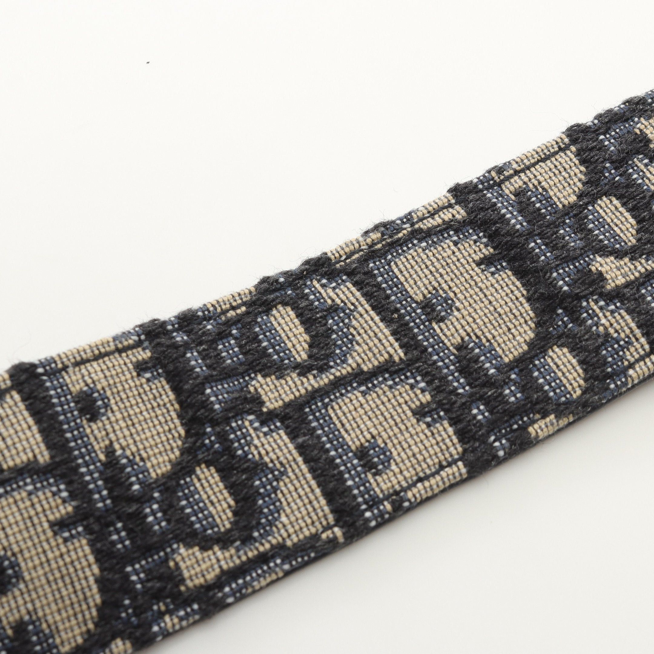 Dior Dior Cd Buckle Oblique Jacquard Belt Canvas Leather Navy Size ONE SIZE - 8 Thumbnail