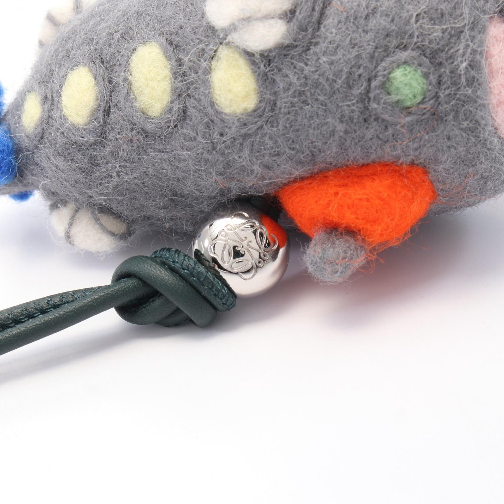 Loewe Loewe Loewe * Suna Fujita Submarine Bag Charm Feutre Leather Multicolor Dark Green Size ONE SIZE - 3 Thumbnail