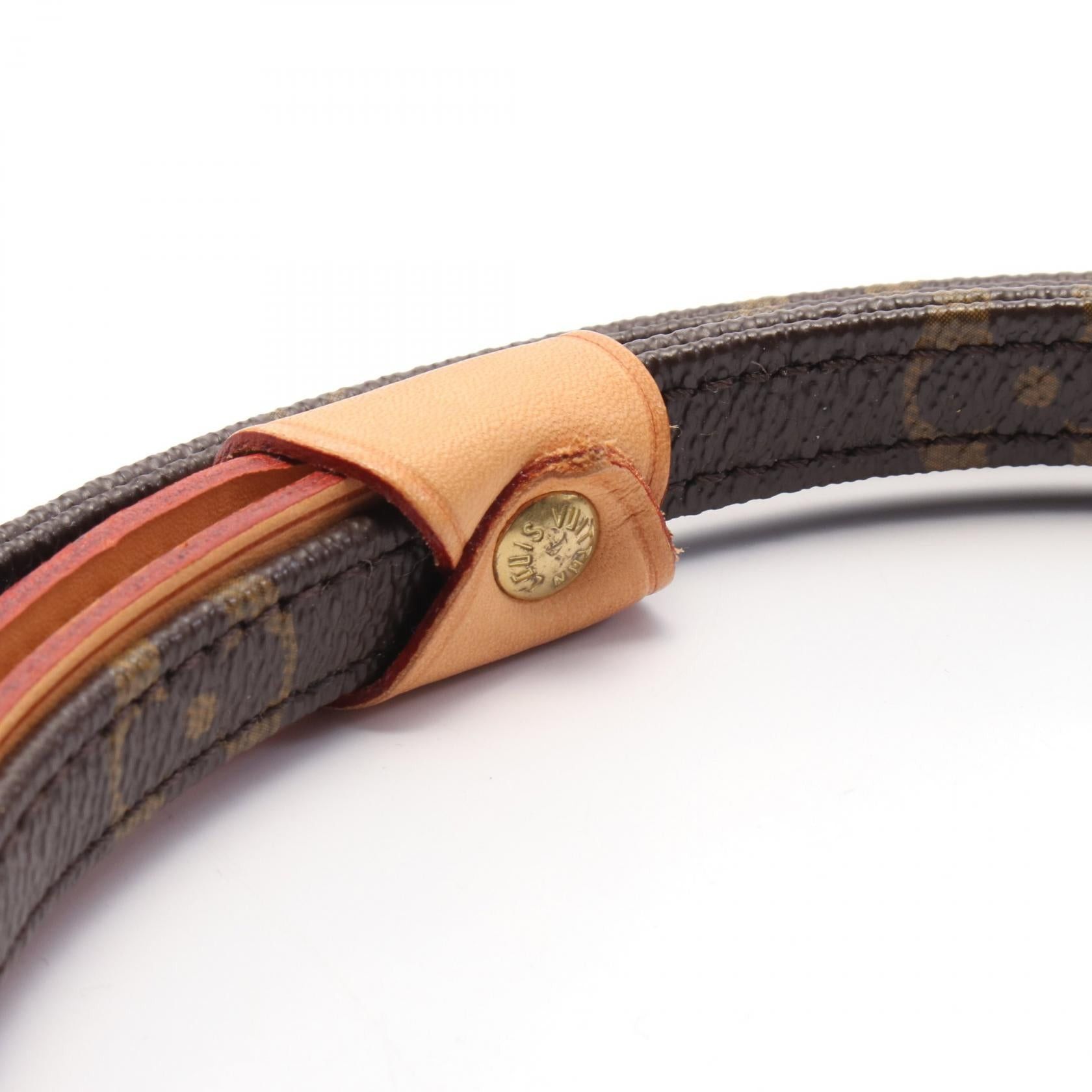 Louis Vuitton Louis Vuitton Less Baxter Mm Monogram Dog Leads Accessory Leather Brown With Corie Pm Size ONE SIZE - 7 Thumbnail