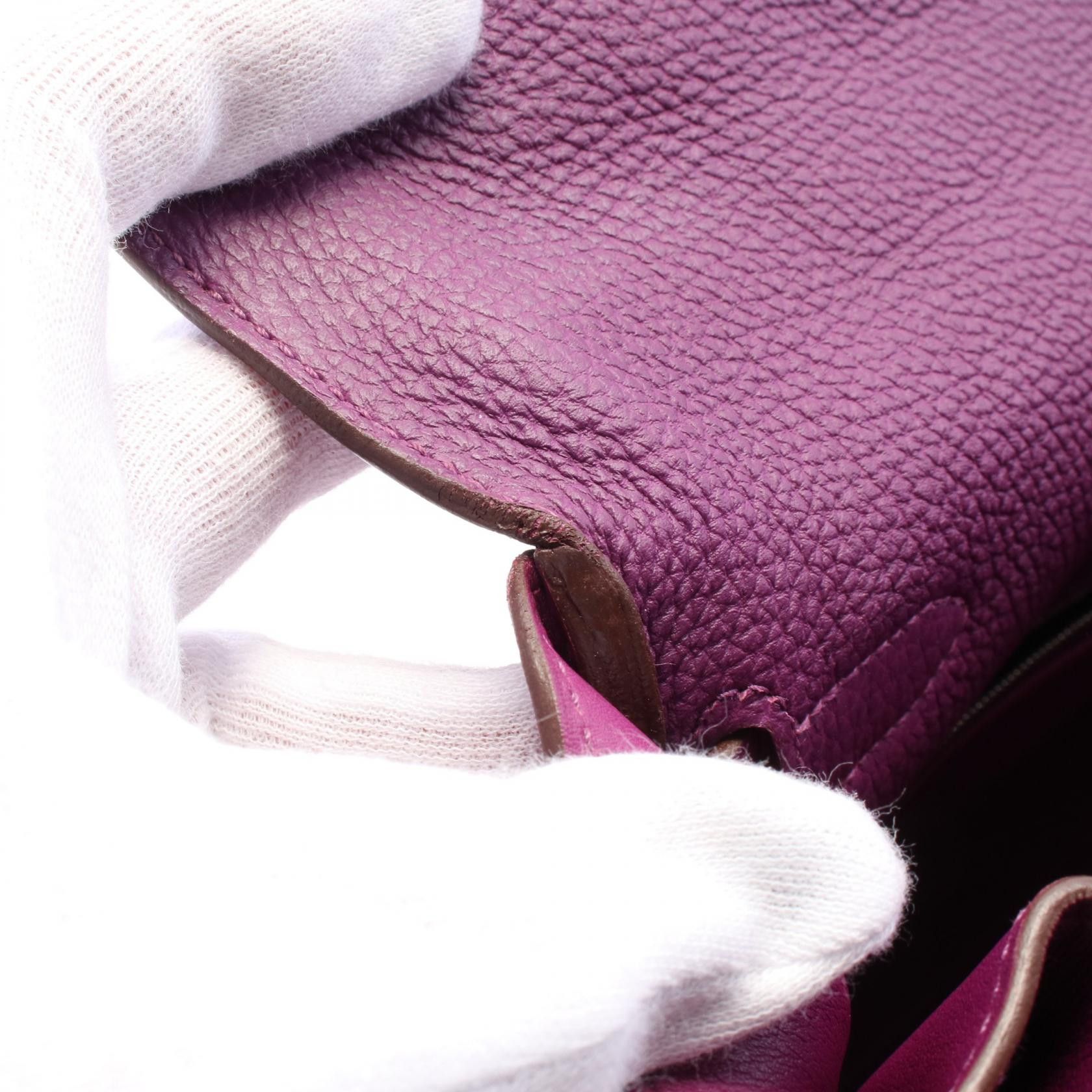 Hermes Hermes Kelly Gillies 35 Anemone Handbag Togo Veau Swift Purple Silver Hardware Inner Stitch R Engraved Size ONE SIZE - 7 Thumbnail