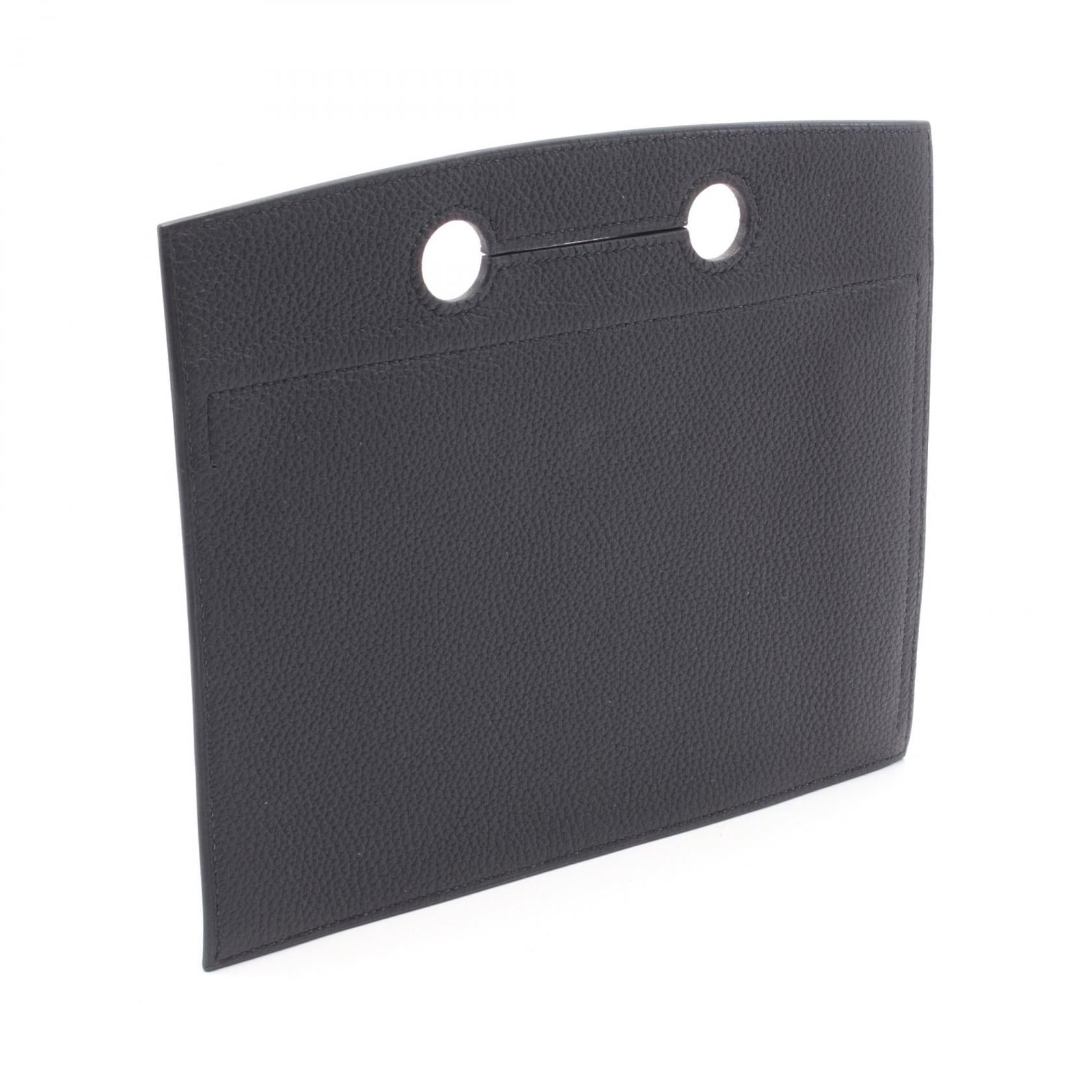 Hermes Hermes Back Pocket Pouch Togo Black Gold Hardware Z Stamp Size ONE SIZE - 2 Thumbnail