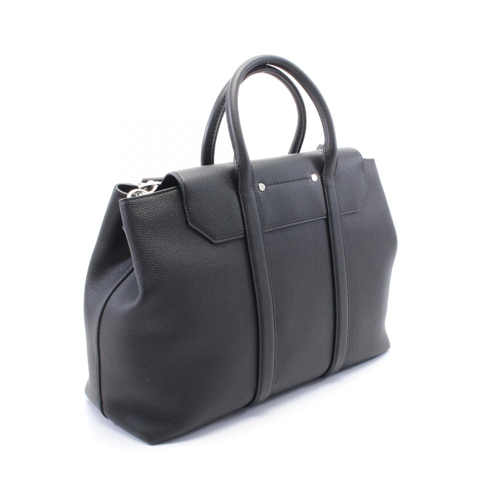 Louis Vuitton Louis Vuitton Georges Tote Mm Handbag Bag Leather Black Size ONE SIZE - 2 Thumbnail