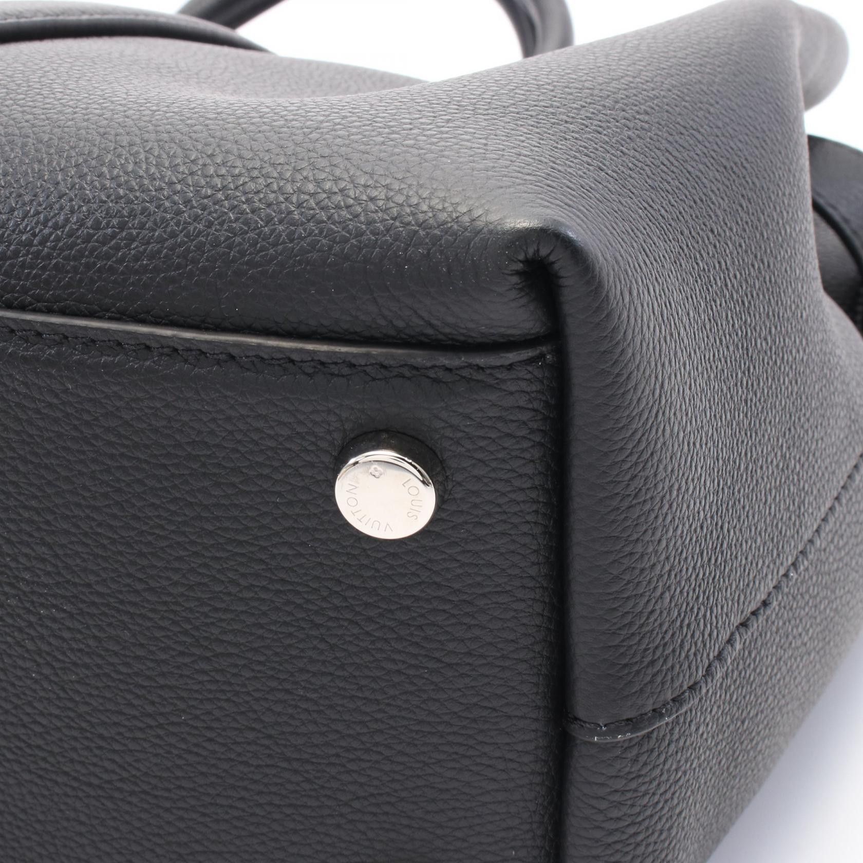 Louis Vuitton Louis Vuitton Georges Tote Mm Handbag Bag Leather Black Size ONE SIZE - 5 Thumbnail