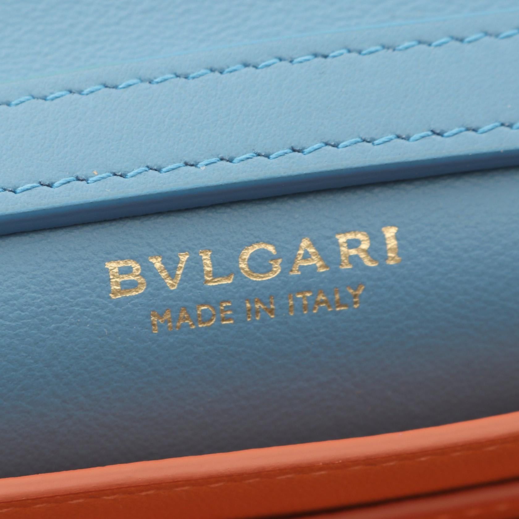 Bvlgari Bvlgari Infiniteum Chain Wallet Leather Light Blue Size ONE SIZE - 5 Thumbnail