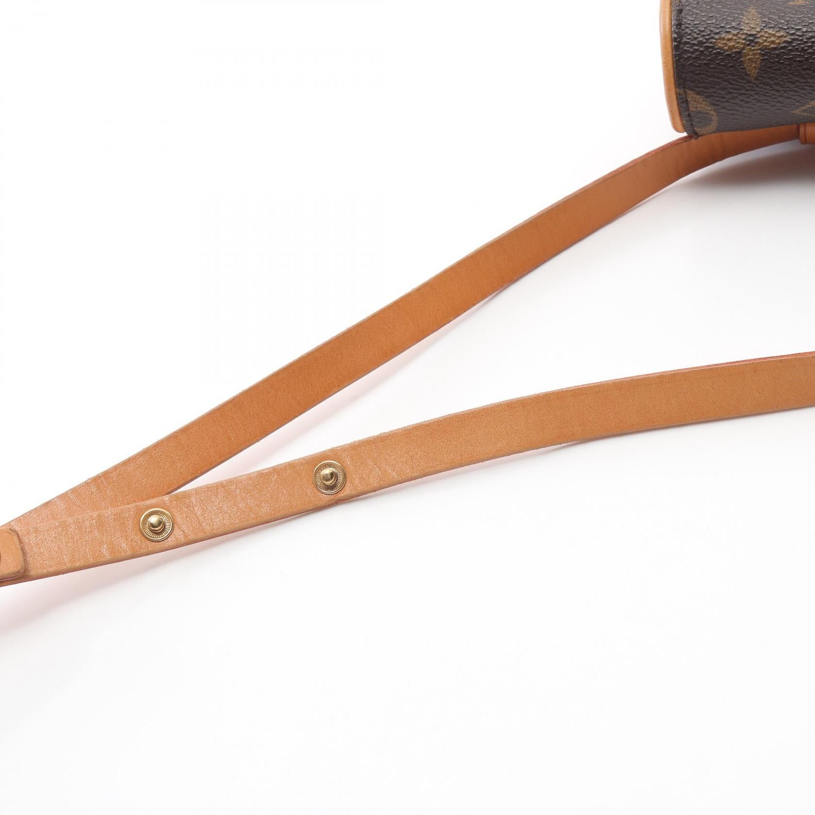 Louis Vuitton Louis Vuitton Pochette Florentine Monogram Body Bag Waist Leather Brown Size ONE SIZE - 6 Thumbnail