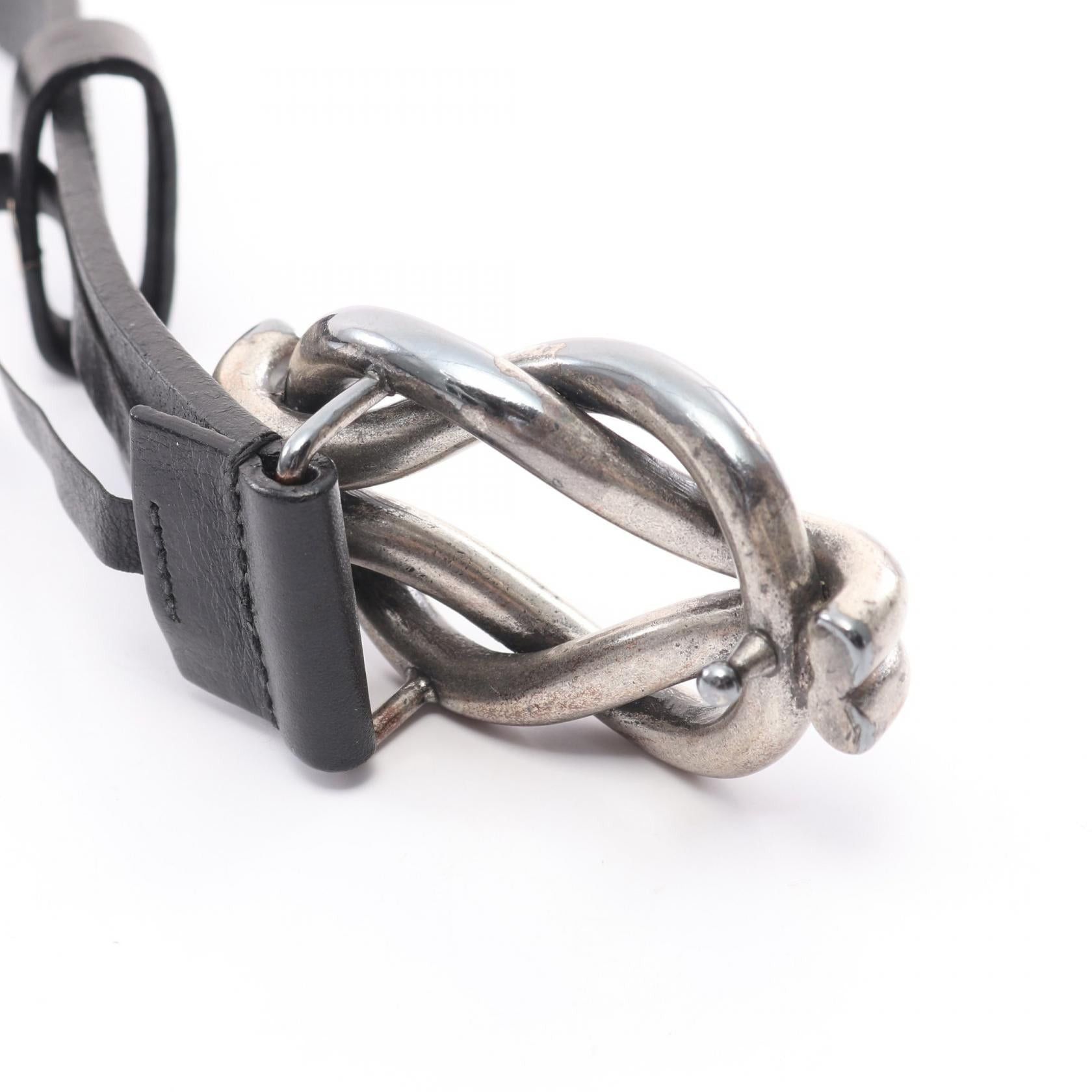 Gucci Gucci Belt Leather Black Size ONE SIZE - 6 Thumbnail