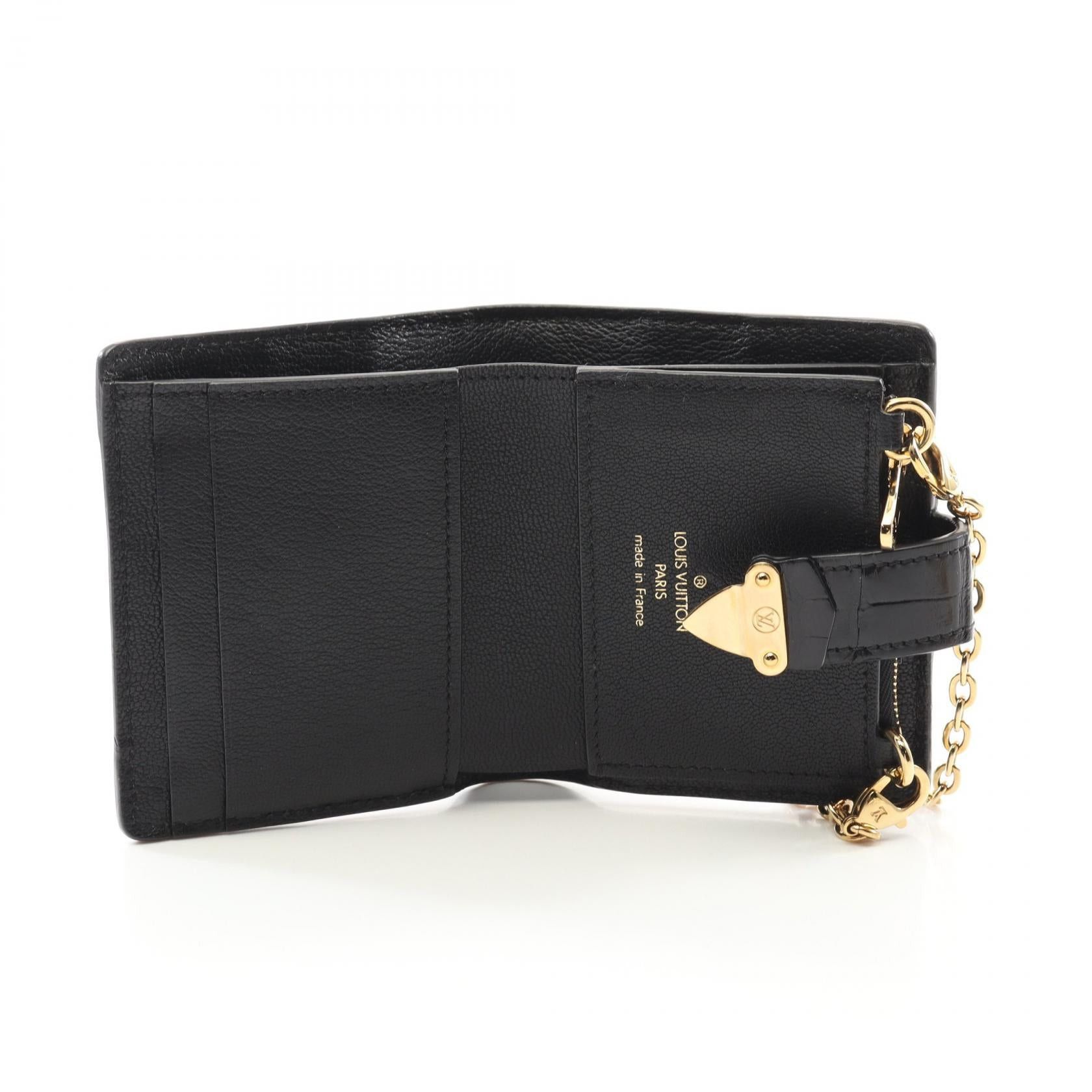 Louis Vuitton Louis Vuitton Portefeuil Trunk Bi-Fold Wallet Crocodile Brilliant Black Size ONE SIZE - 3 Thumbnail