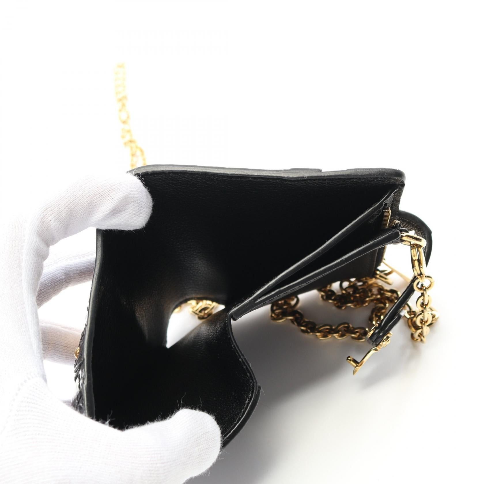Louis Vuitton Louis Vuitton Portefeuil Trunk Bi-Fold Wallet Crocodile Brilliant Black Size ONE SIZE - 8 Thumbnail