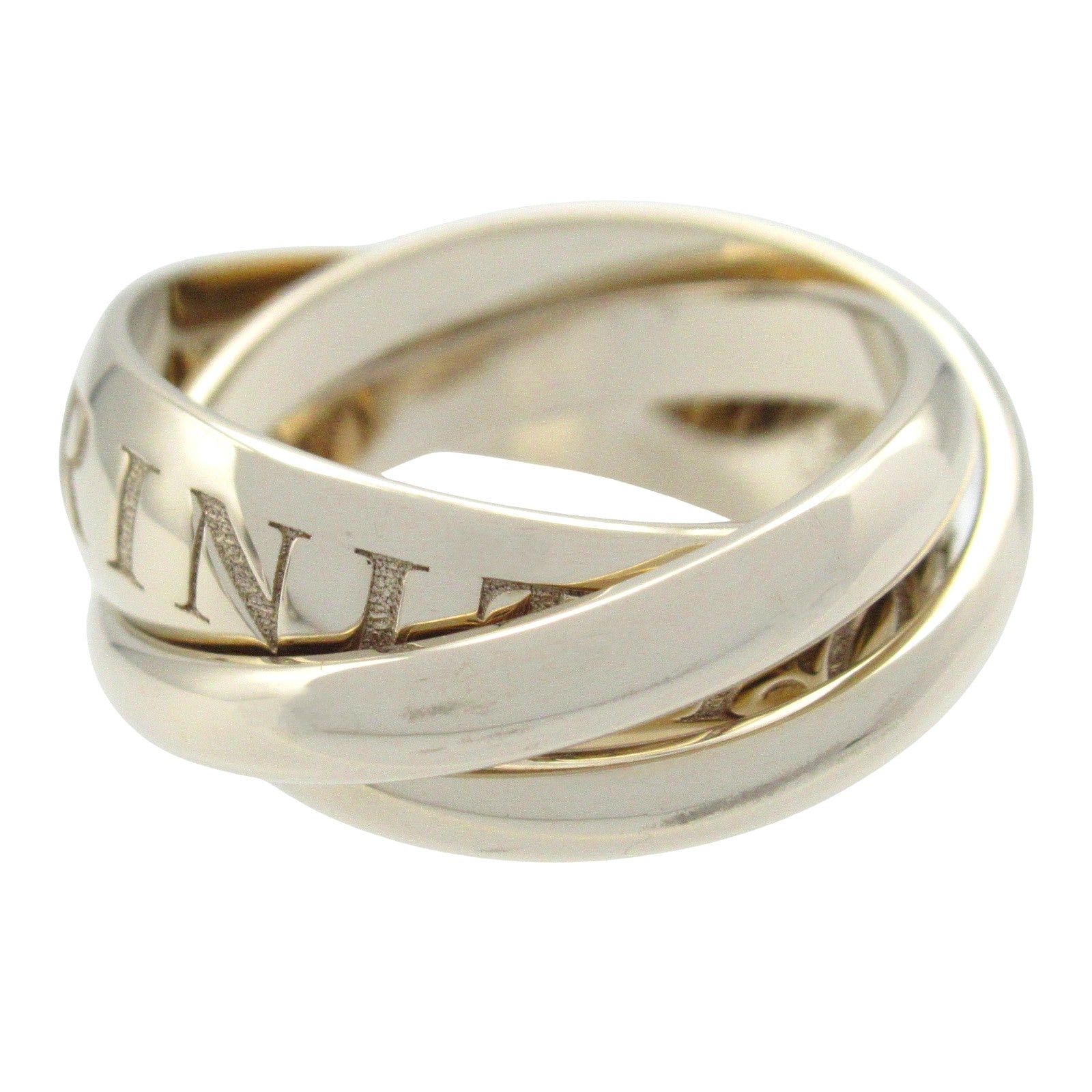 Cartier Cartier Trinity Ring 1998 Christmas Limited K18Wg (White Gold) Silver Size ONE SIZE - 2 Thumbnail