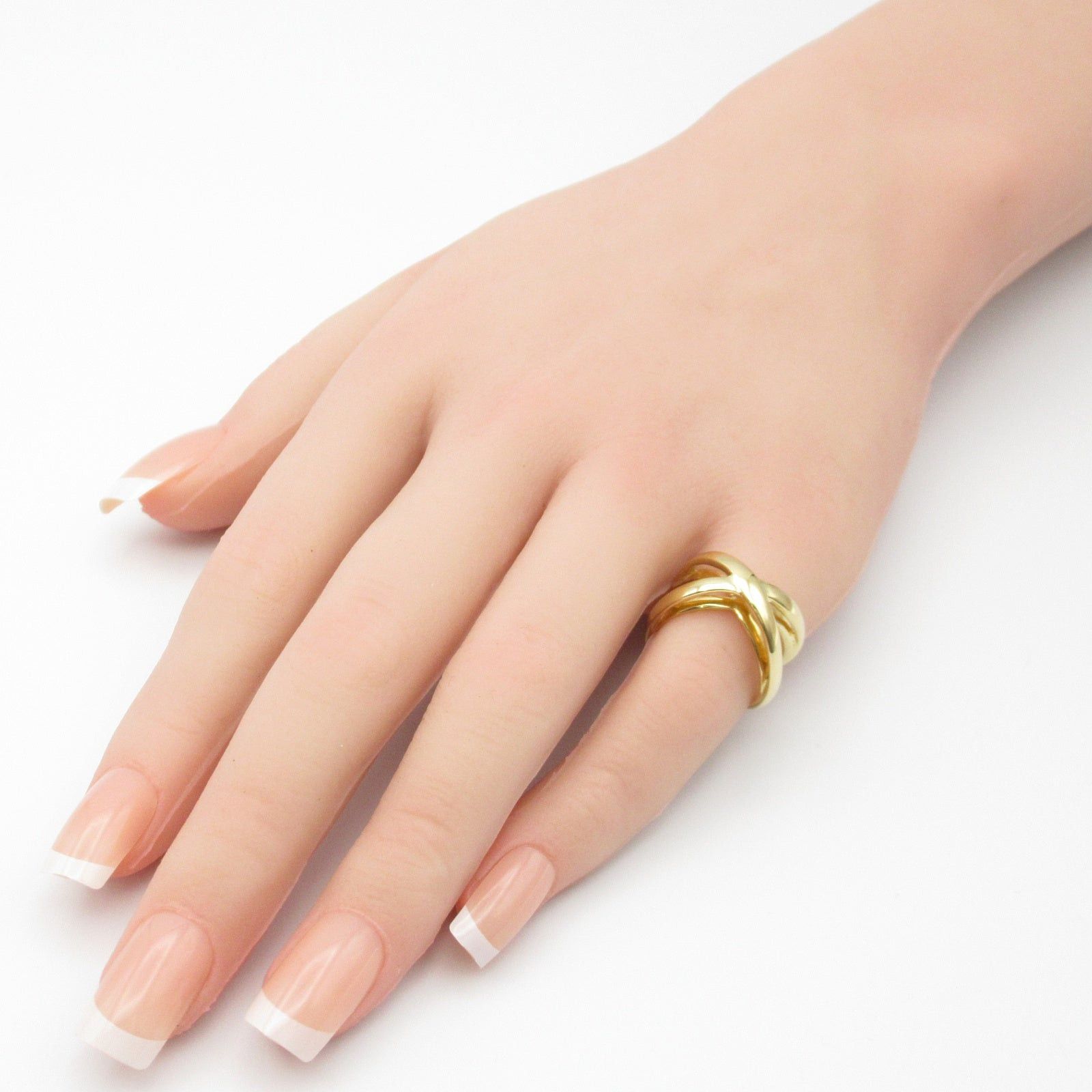 Tiffany & Co. Tiffany Co Infinity Double Cross Ring K18 (Yellow Gold) Gold Size ONE SIZE - 7 Thumbnail
