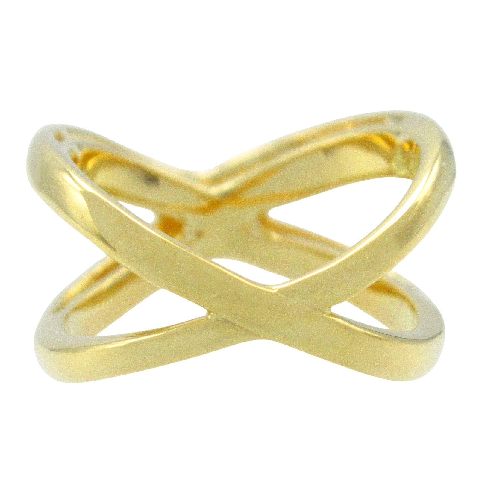 Tiffany & Co. Tiffany Co Infinity Double Cross Ring K18 (Yellow Gold) Gold Size ONE SIZE - 3 Thumbnail