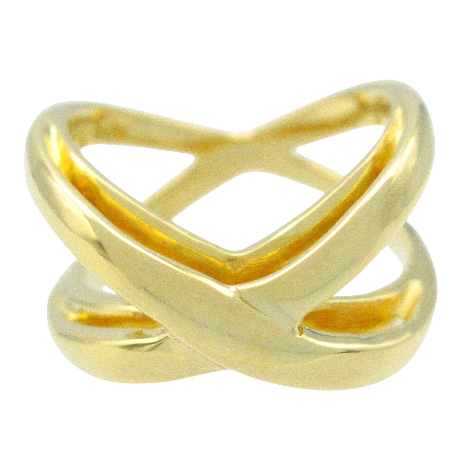 Tiffany & Co. Tiffany Co Infinity Double Cross Ring K18 (Yellow Gold) Gold Size ONE SIZE - 2 Thumbnail