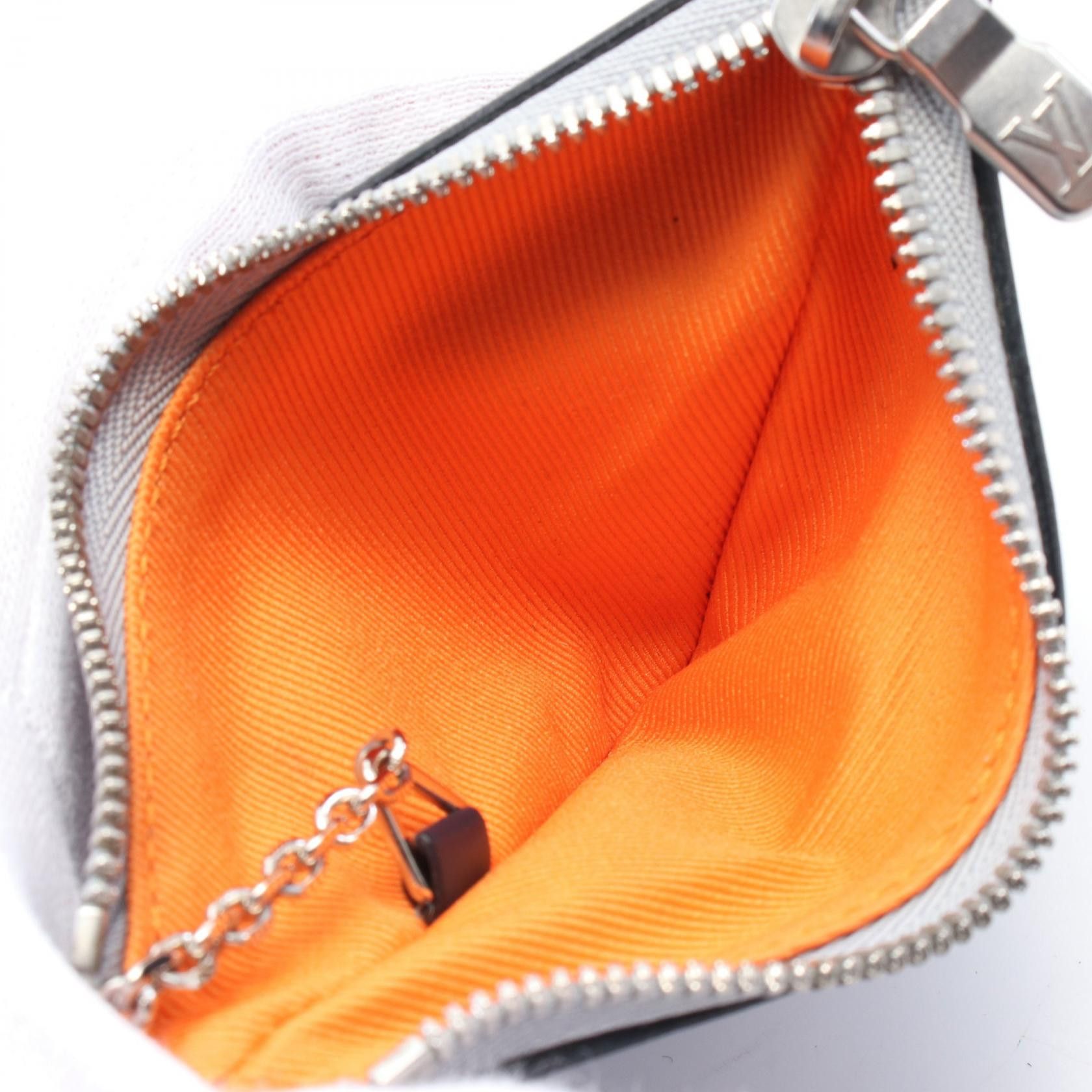 Louis Vuitton Louis Vuitton Porte-Cle Pouch Monogram Satellite Coin Purse Canvas Leather Silver Size ONE SIZE - 3 Thumbnail