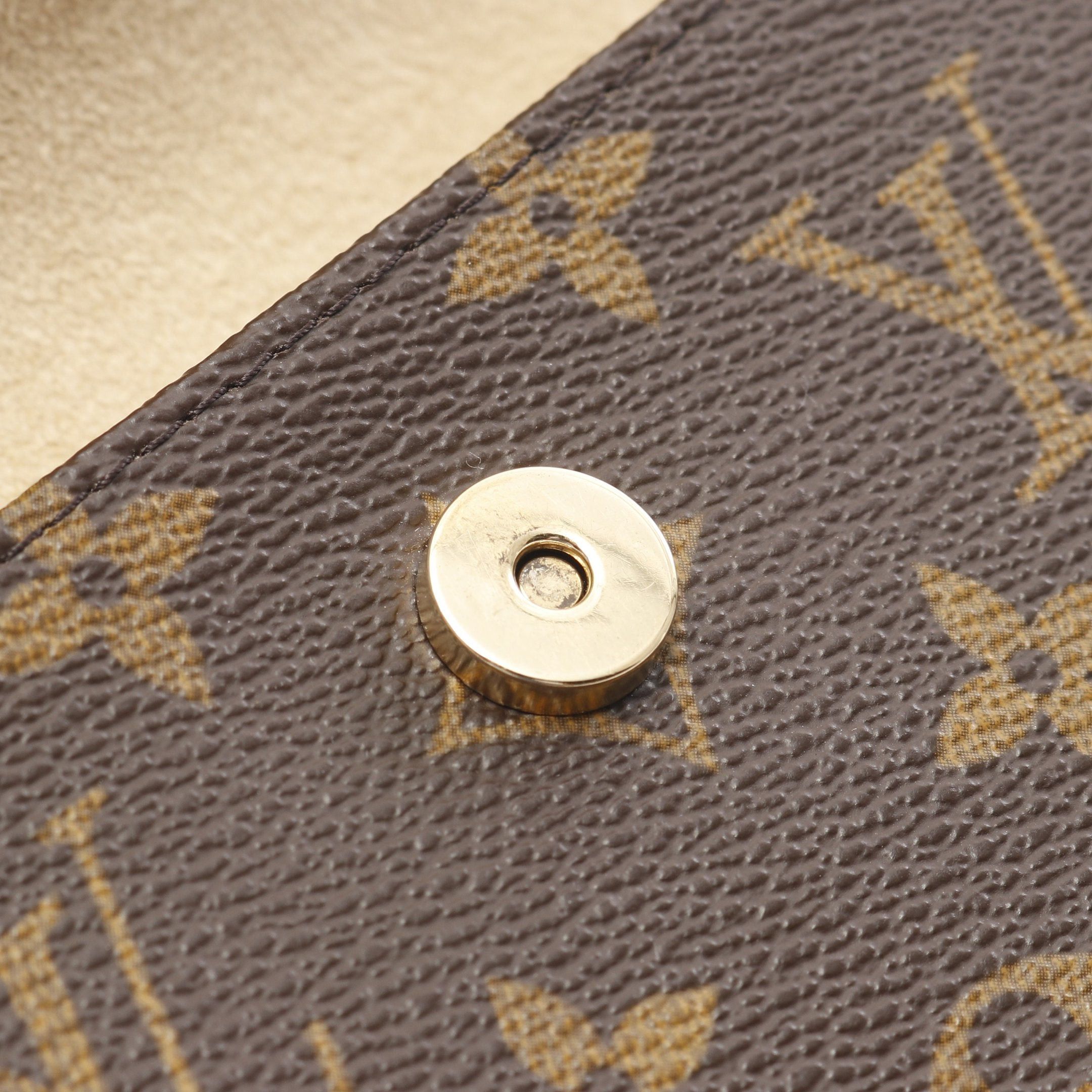 Louis Vuitton Louis Vuitton Pochette Florentine Monogram Body Bag Waist Leather Brown With Button Pressure (S) Size ONE SIZE - 9 Thumbnail