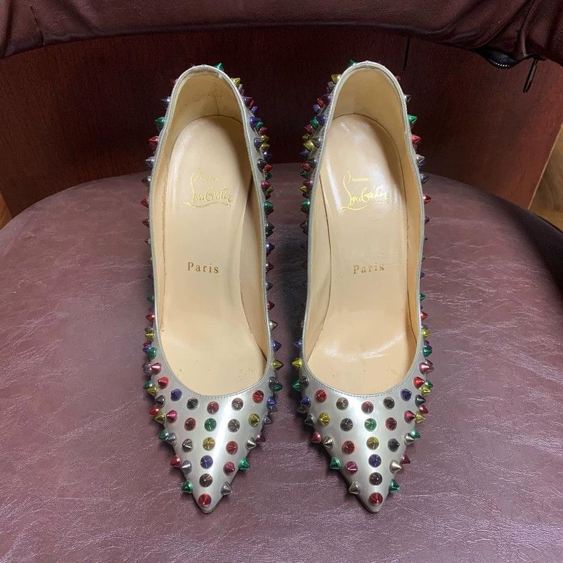 Christian Louboutin Christian Louboutin Studded High Heels Size 36.5 Size US 6 / IT 36 - 2 Thumbnail