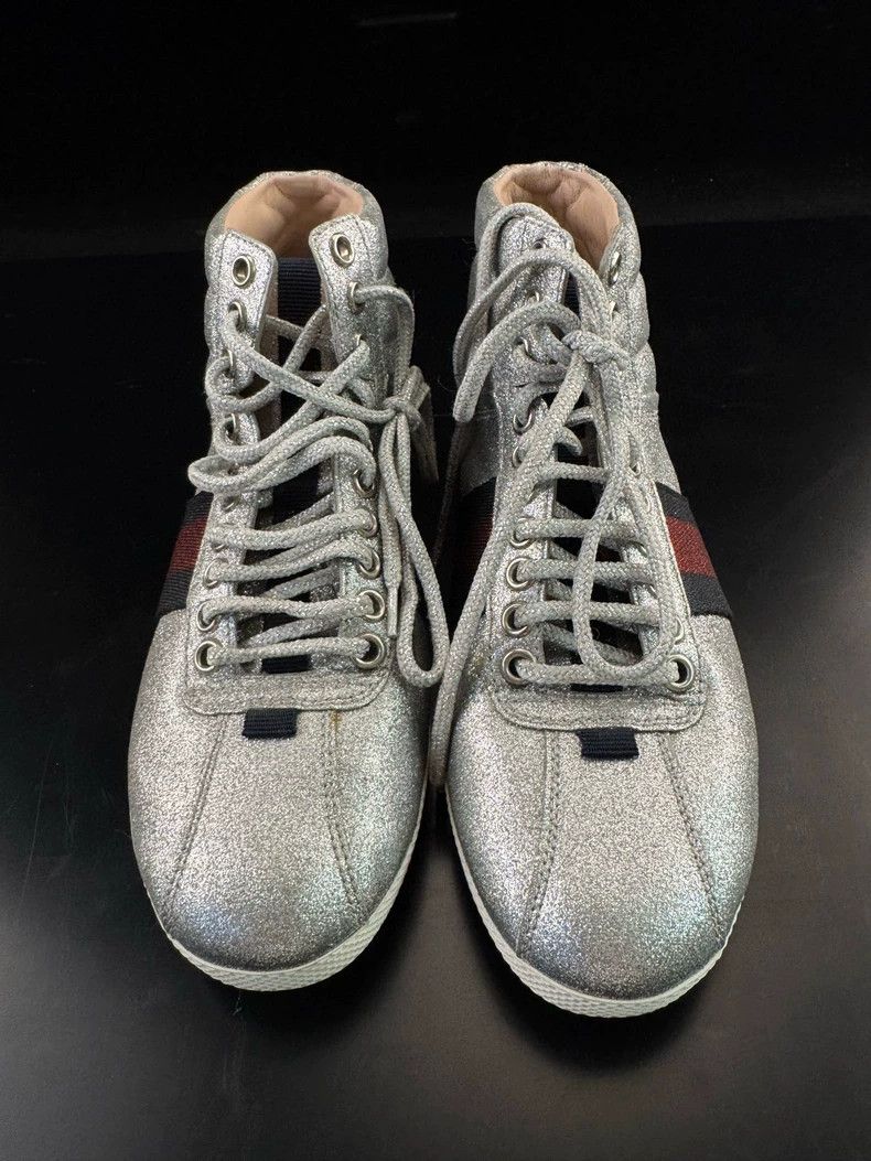 Gucci GUCCI High-Top Fashion Sneakers for Women Size US 6 / IT 36 - 3 Thumbnail