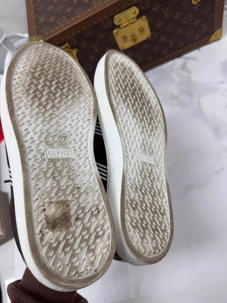 Hermes Hermes Black Sneakers Size 38.5 Size US 8 / EU 41 - 6 Thumbnail