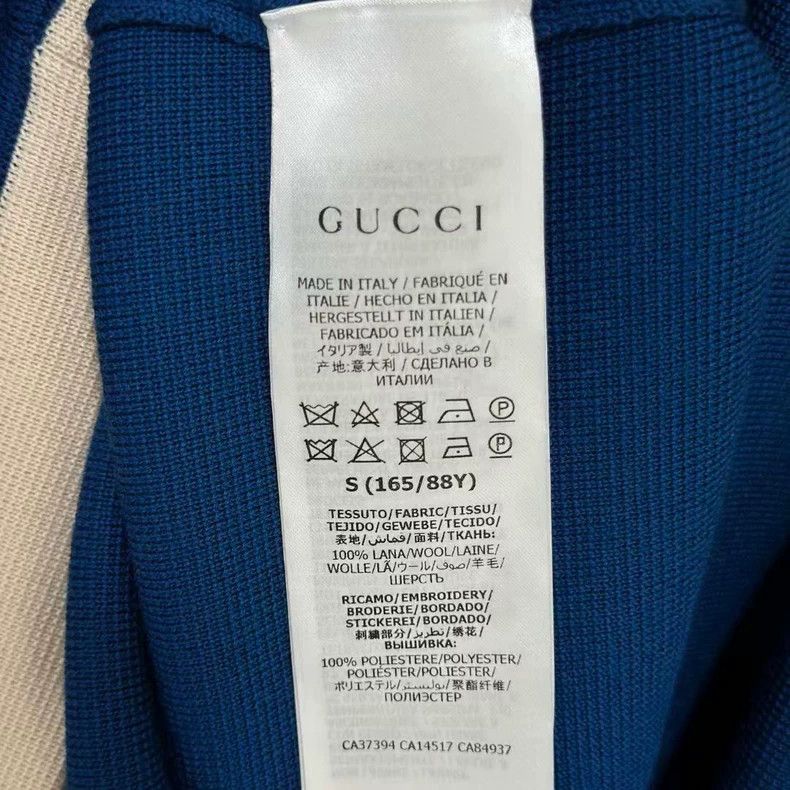 Gucci Blue and White Color Block Dress Size 42" / US 20 - 5 Thumbnail