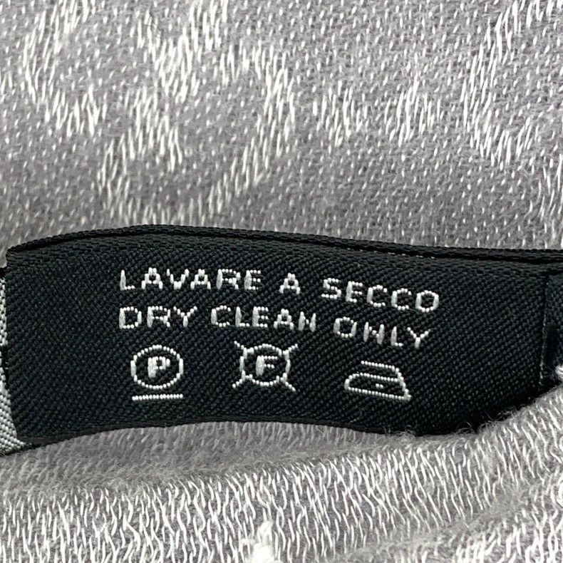 Gucci Gucci Silver Logo Jacquard Shawl 186*76cm Size ONE SIZE - 6 Thumbnail