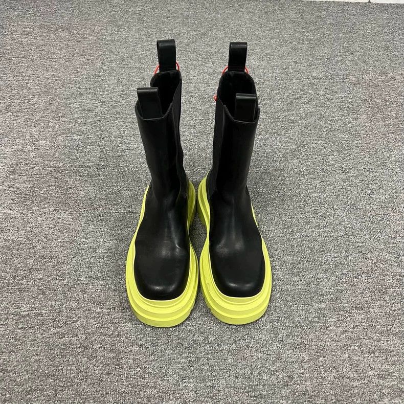 Bottega Veneta Bottega Veneta Green Color Block Boots Size US 8 / EU 41 - 3 Thumbnail