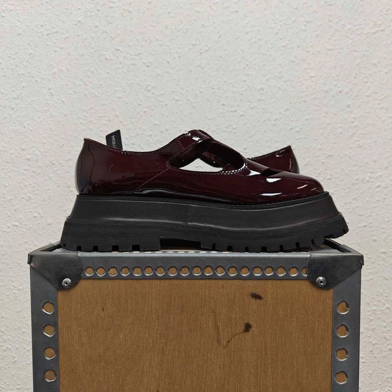 Burberry Burberry Burgundy Patent Princess Style Shoes Size US 8 / IT 38 - 5 Thumbnail