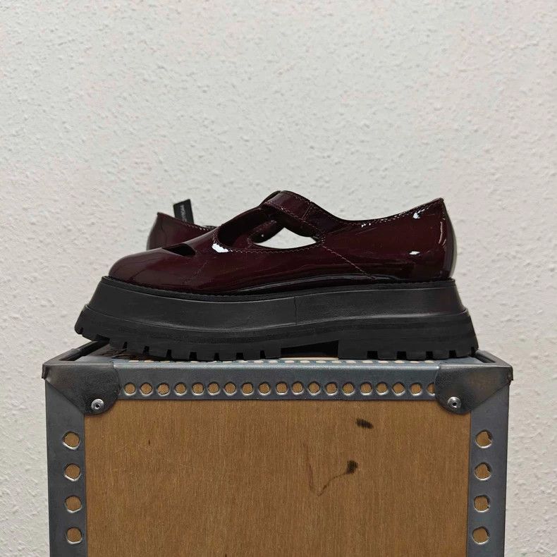 Burberry Burberry Burgundy Patent Princess Style Shoes Size US 8 / IT 38 - 4 Thumbnail